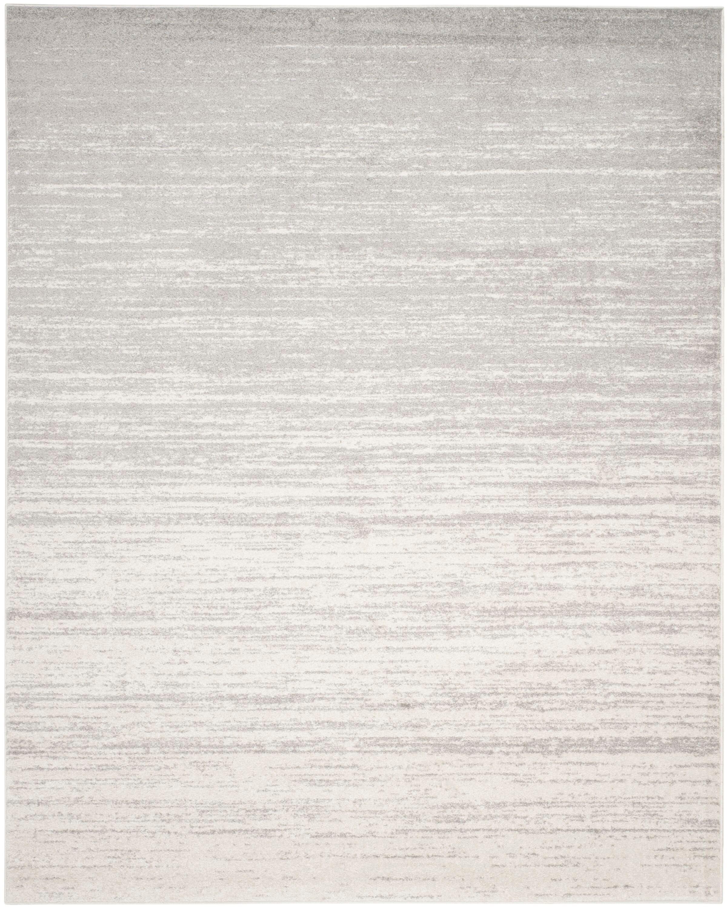 SAFAVIEH Adirondack Esmond Abstract Area Rug, Ivory/Silver, 9' x 12'