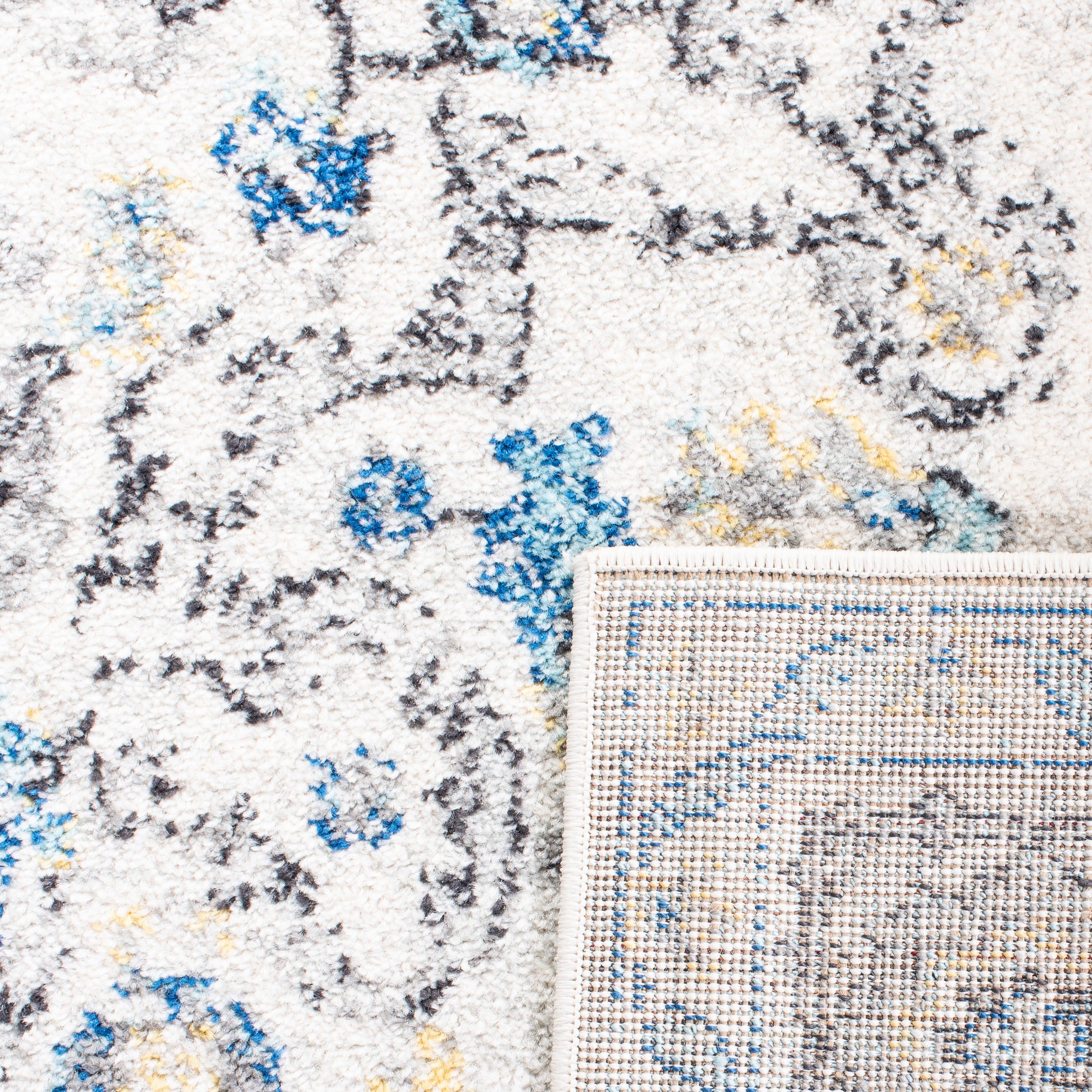 Madison MAD603 Power Loomed Indoor Area Rug - Grey/Ivory - 6'7"x6'7" - Safavieh