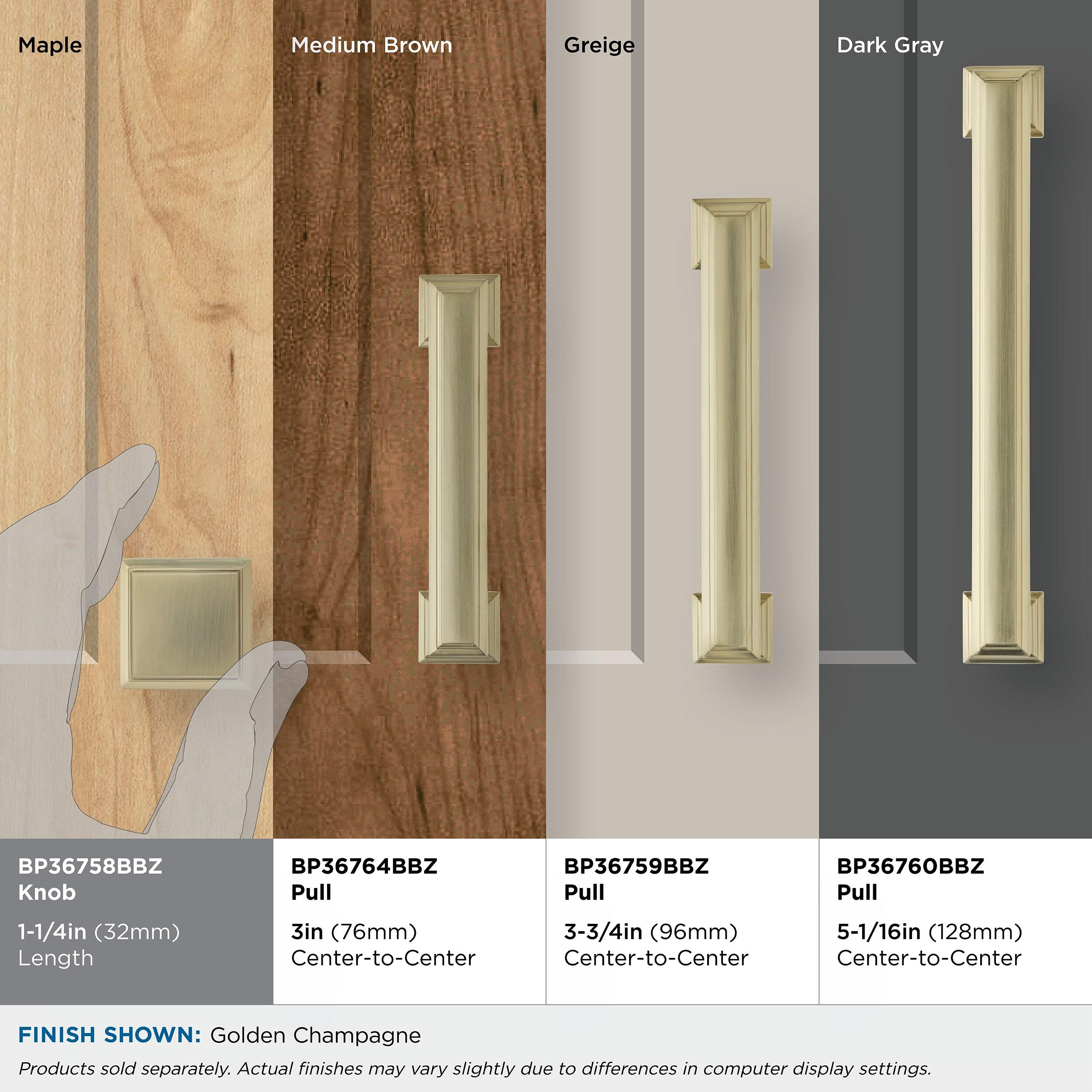 Appoint 1 1/4" Length Square Knob