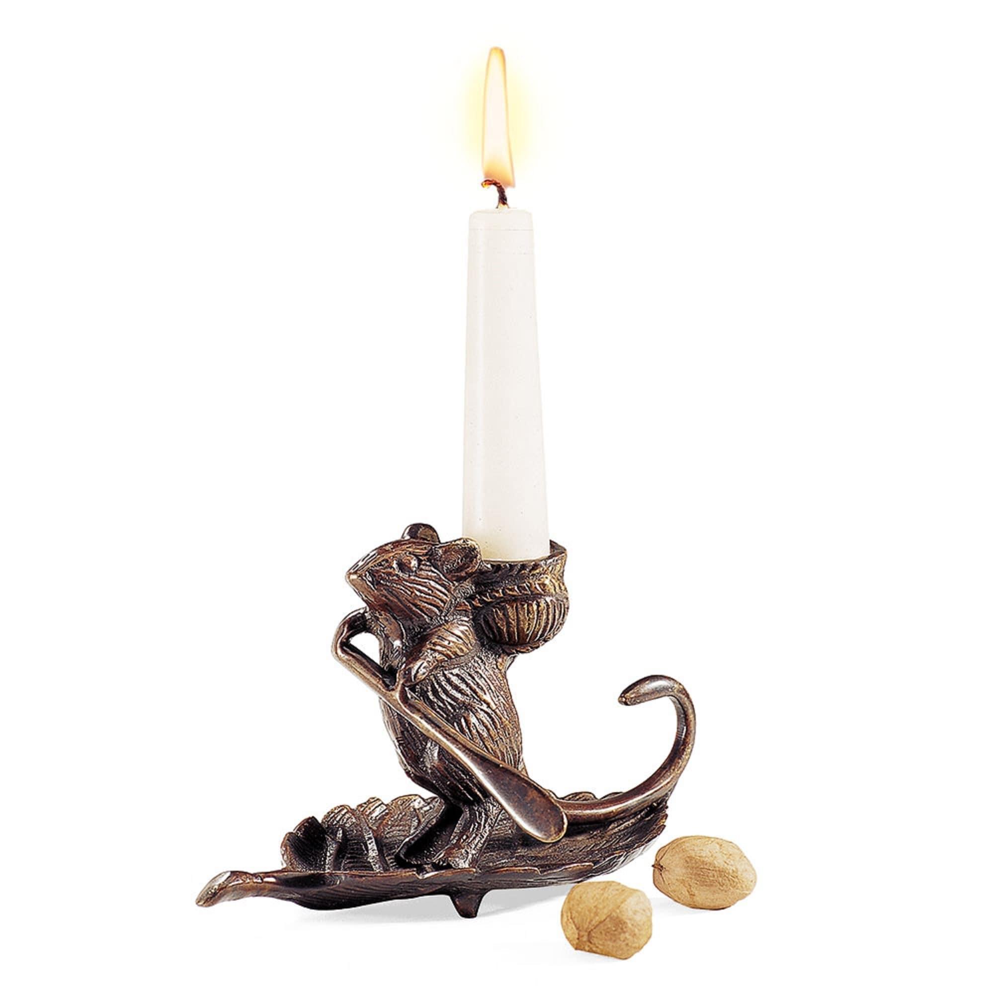 5'' H Brass Tabletop Candlestick