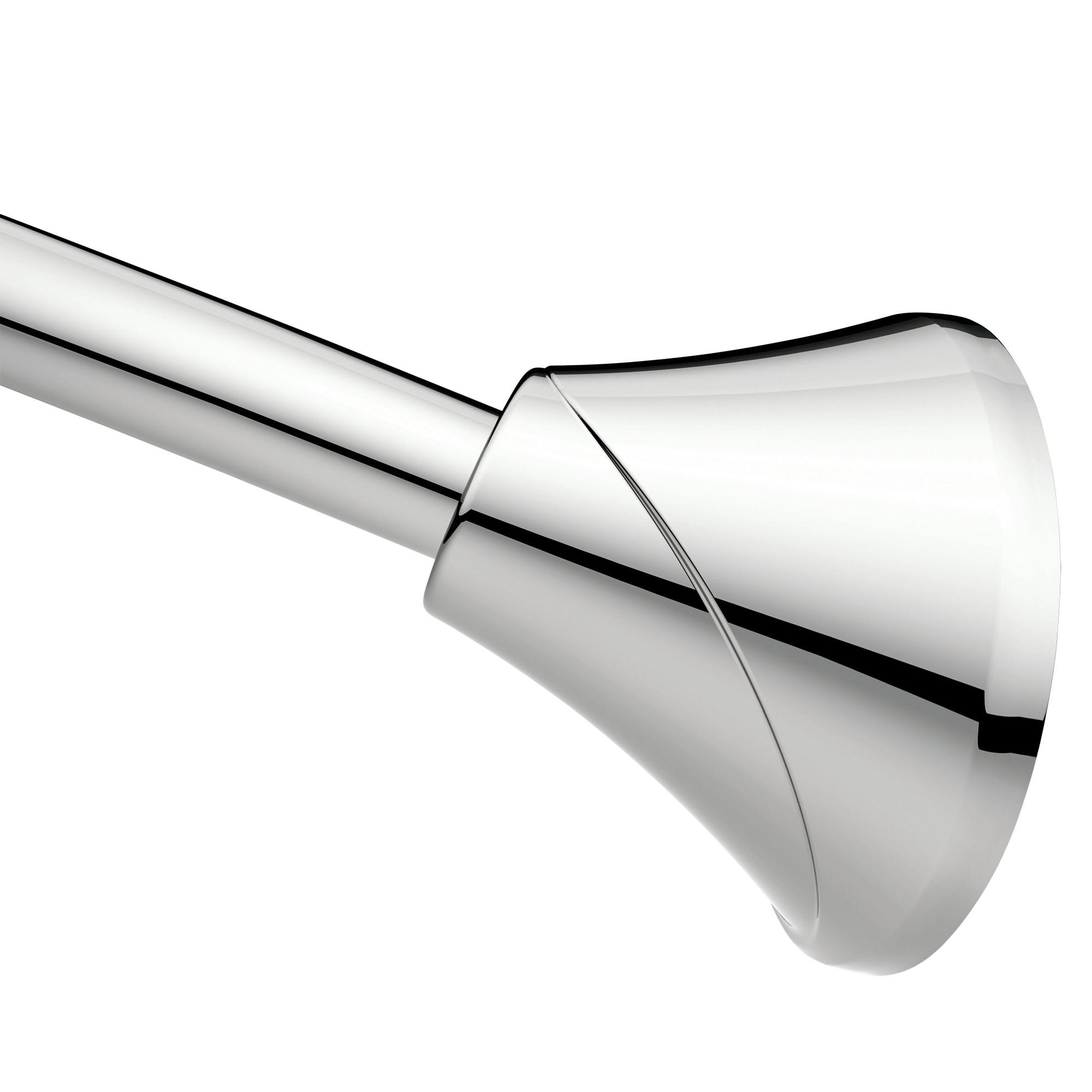 Moen 5-Foot Adjustable Tension Single Curved Shower Curtain Rod