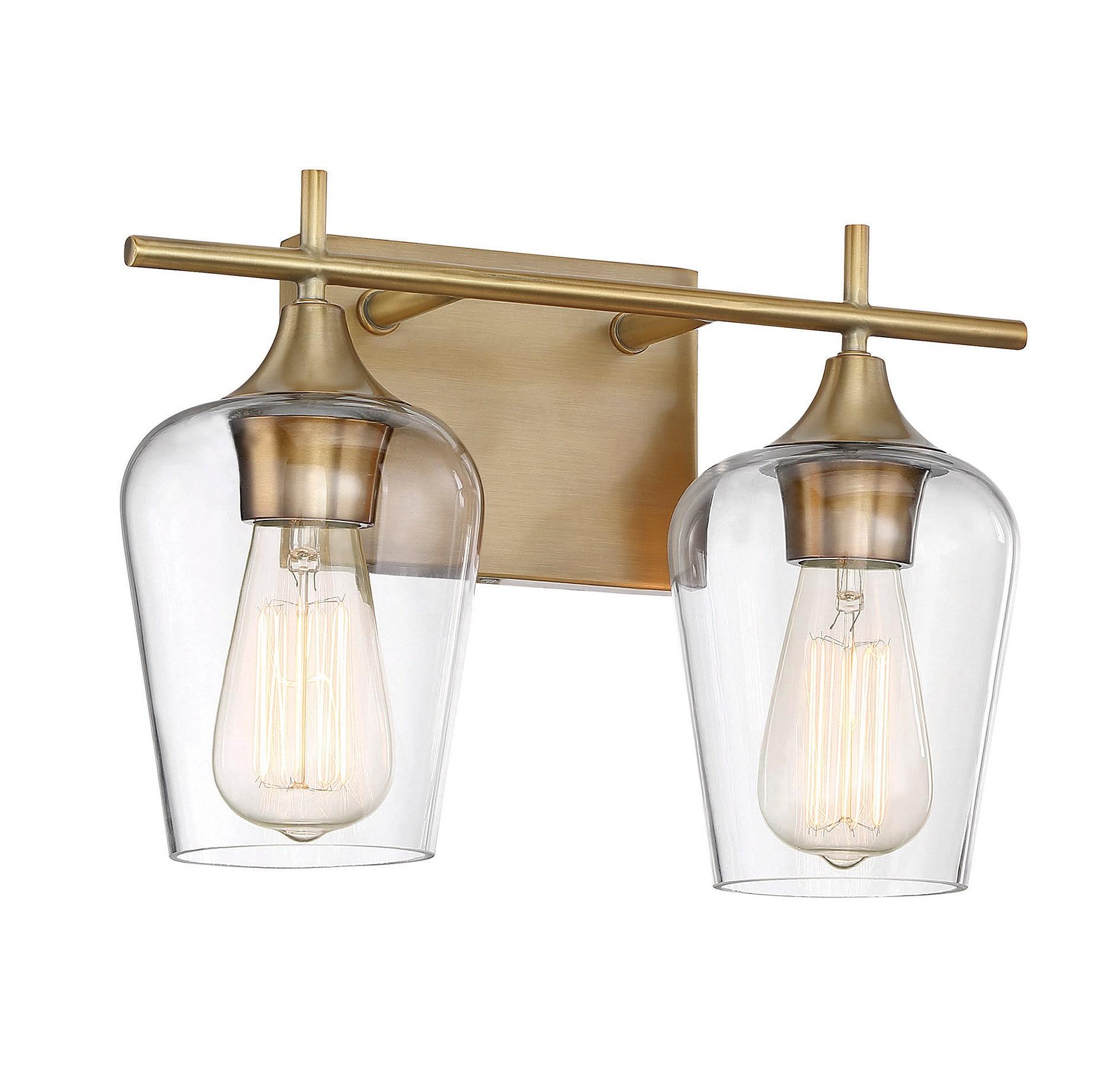 Savoy House Octave 2 - Light Vanity in  Warm Brass