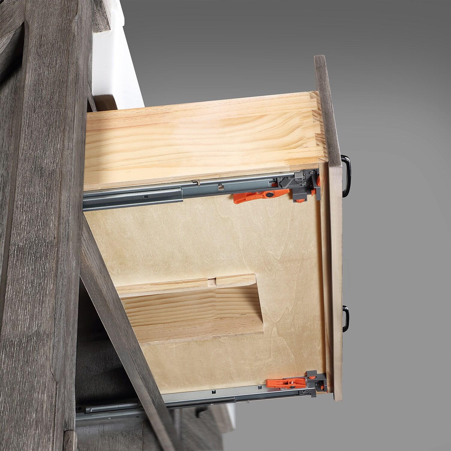 60 in. Villareal Double Bathroom Vanity, Classical Grey with Composite Stone Top in White, White Farmhouse Basin