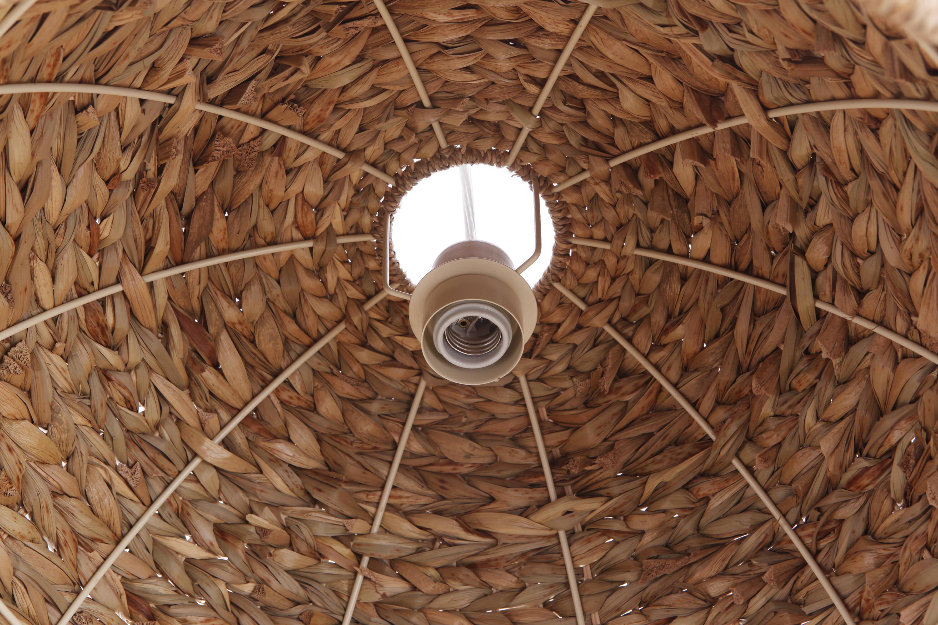 Craftmade 1 - Light Natural/Black Dome Pendant