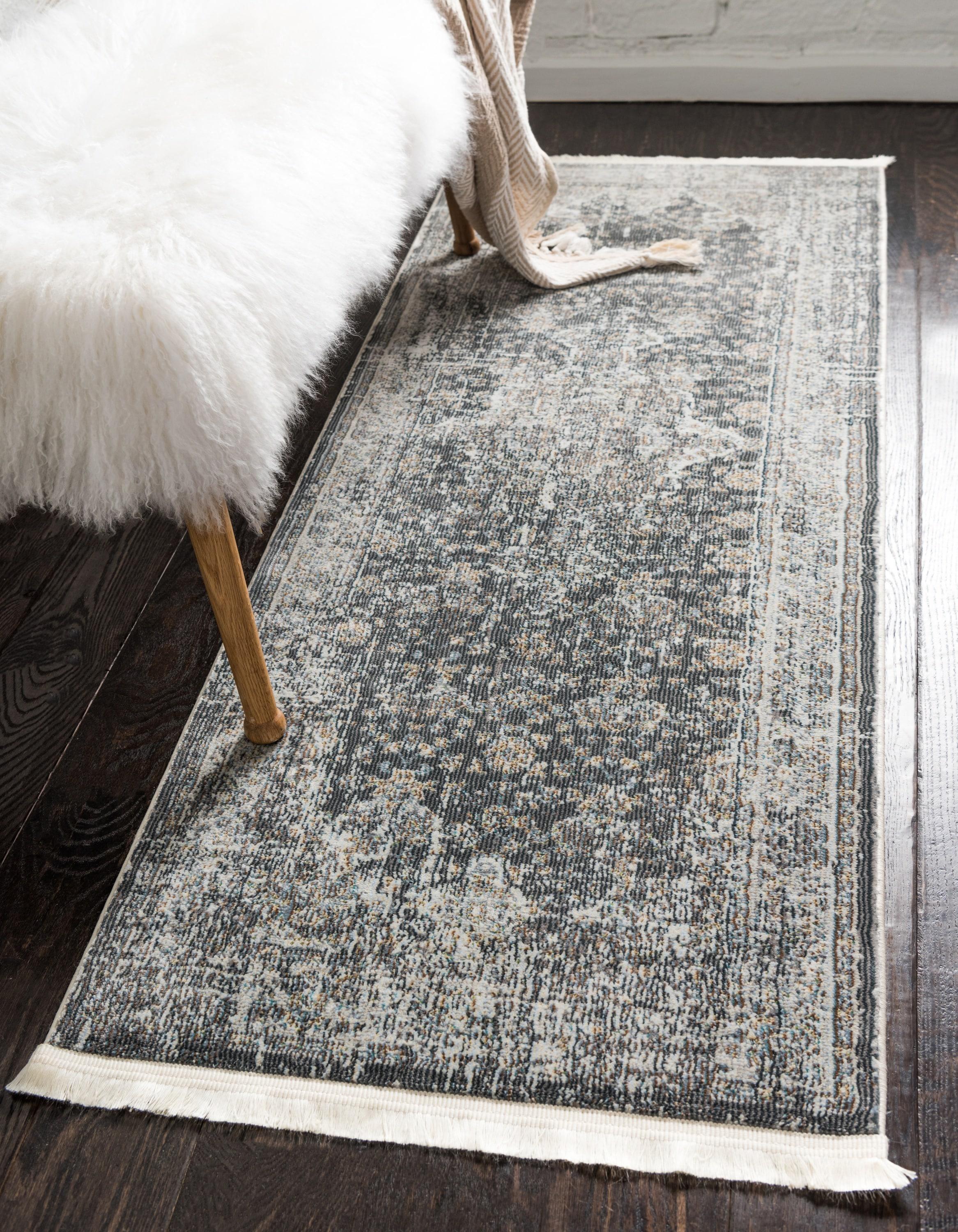 Baracoa La Cabana Dark Gray 2' 2 x 6' 0 Runner Rug