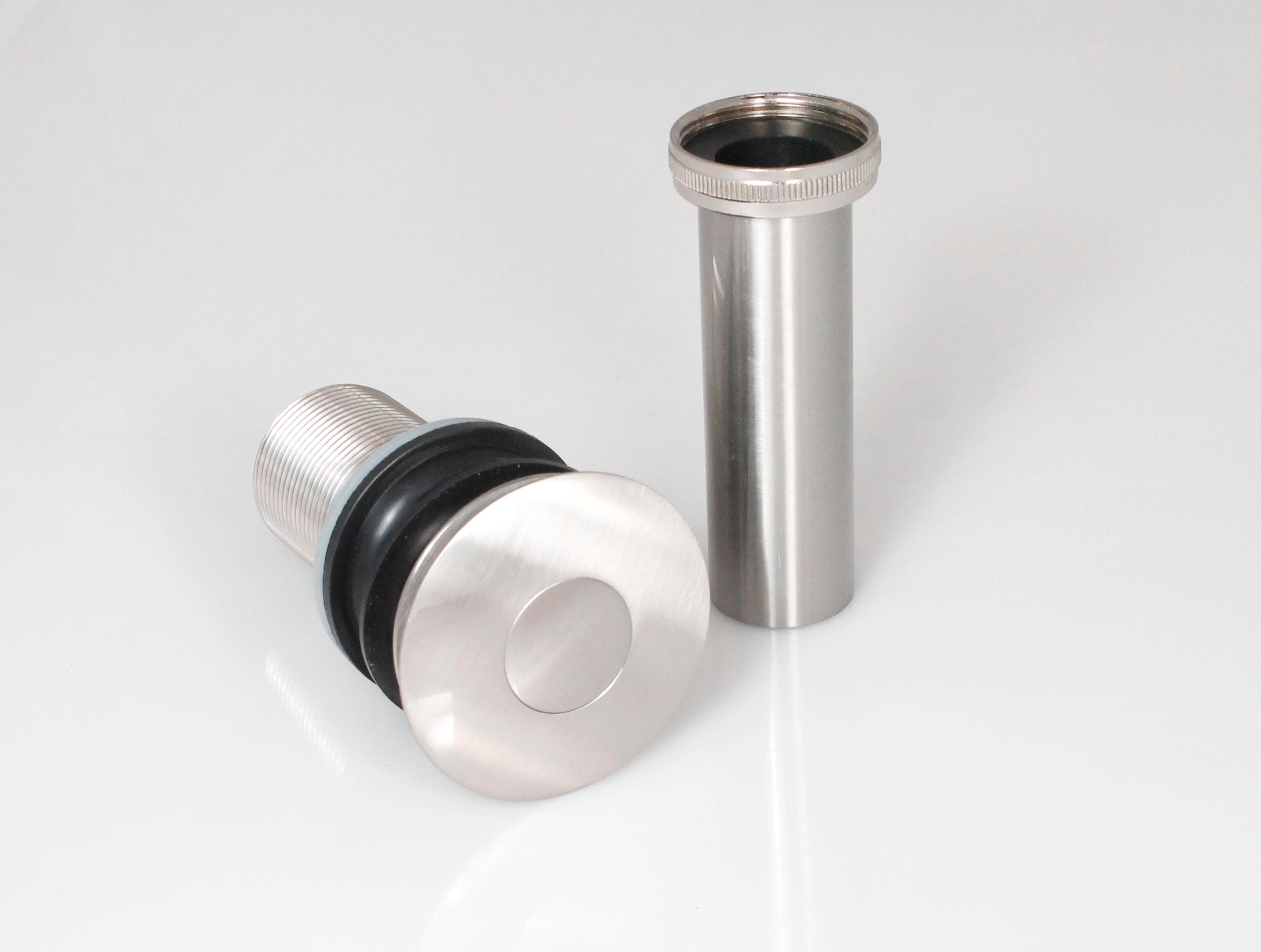 Keeney Decorative Solid Brass Pop-Up Drain for Bathroom Sinks Without Overflow, Chrome