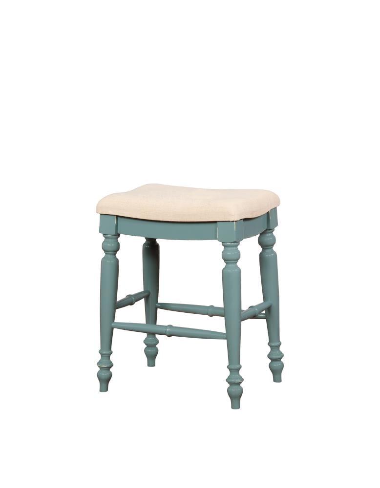 Kelly Clarkson Home Jordyn Backless Upholstered Wood Counter & Bar Stool