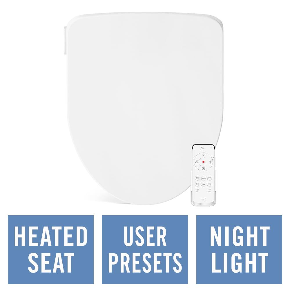 Bio Bidet by BEMIS Slim Three Bidet Toilet Seat, Adjustable Water Temperature with Warm Air Dryer 7ZSLIM3E 000