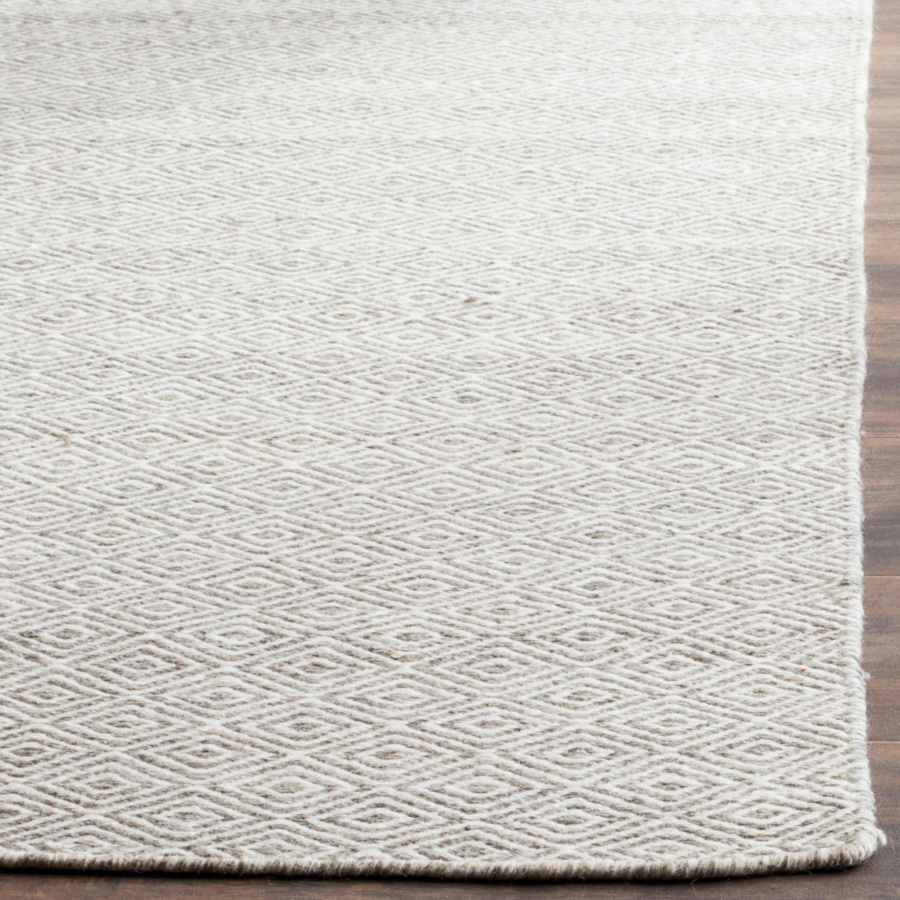 Kilim KLM725 Hand Woven Area Rug - Ivory/Graphite - 8'x10' - Safavieh.