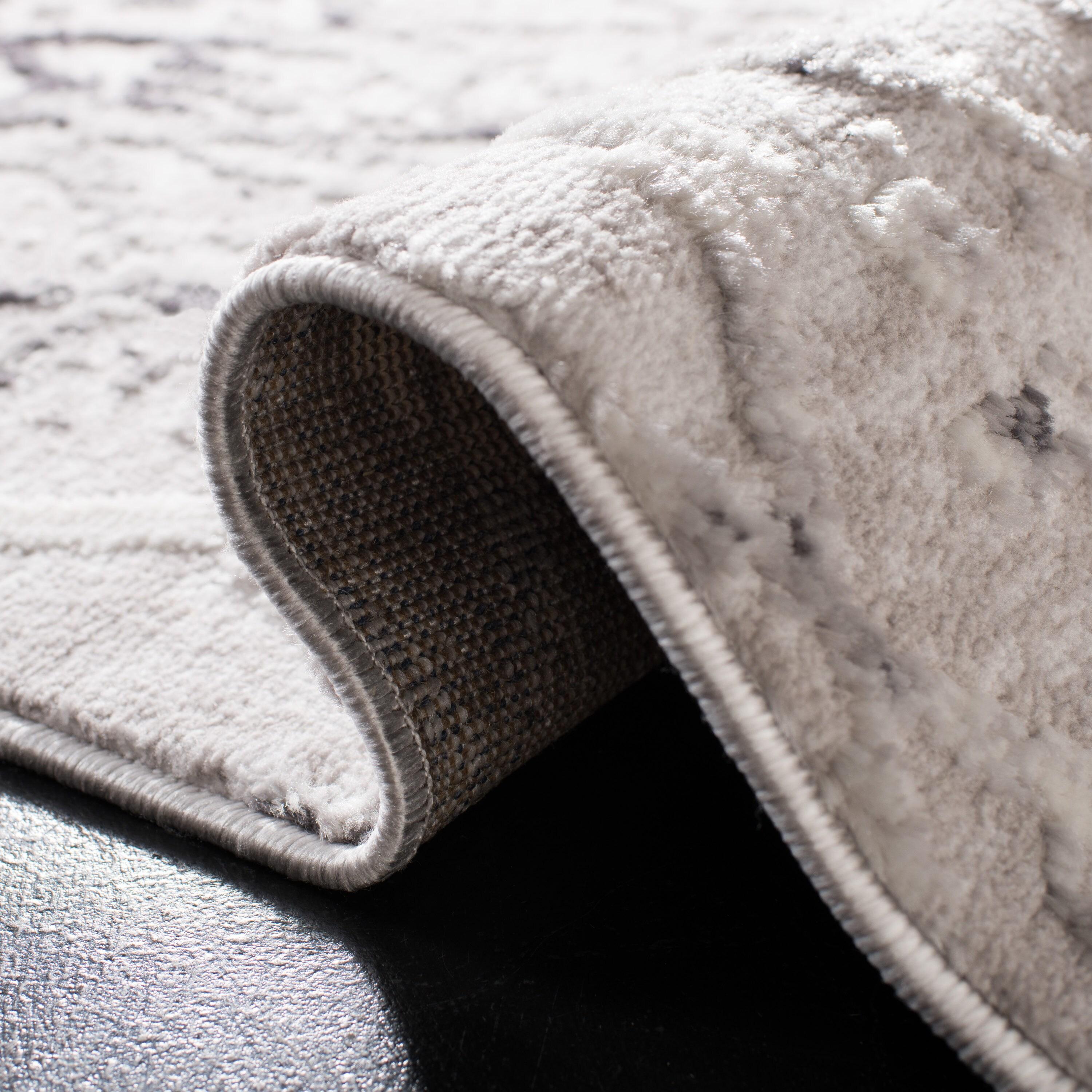 Amelia ALA783 Power Loomed Area Rug  - Grey/Light Grey - 6'x9' - Safavieh.