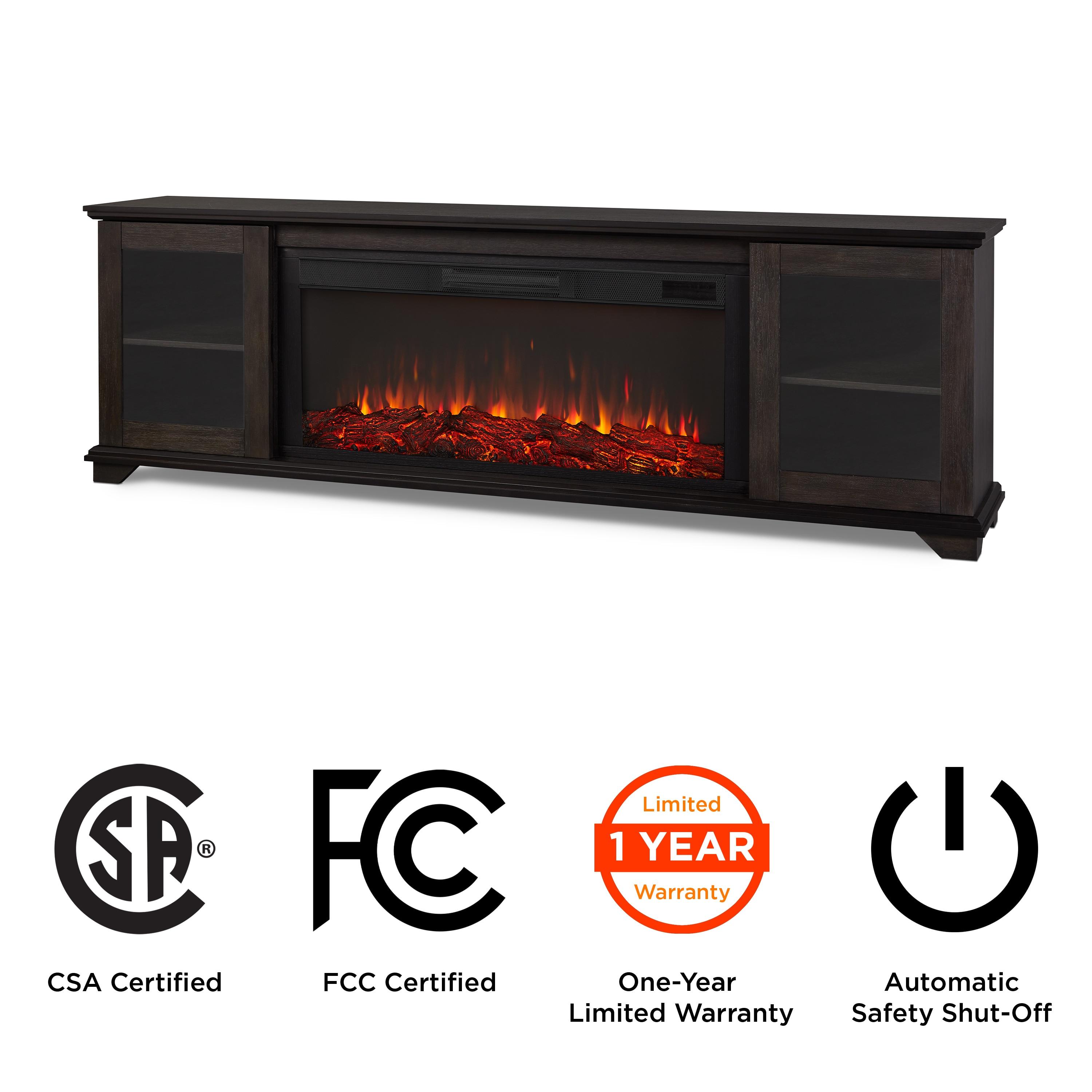 Real Flame Benjamin 81" Landscape TV Stand with Electric Fireplace by Real Flame