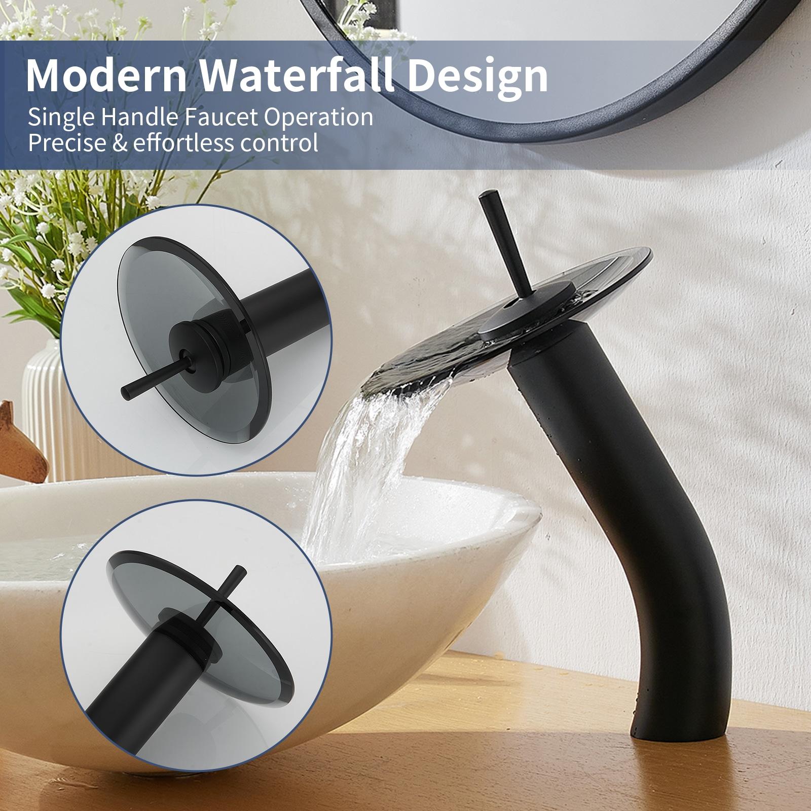 Waterfall Vessel Bathroom Faucet