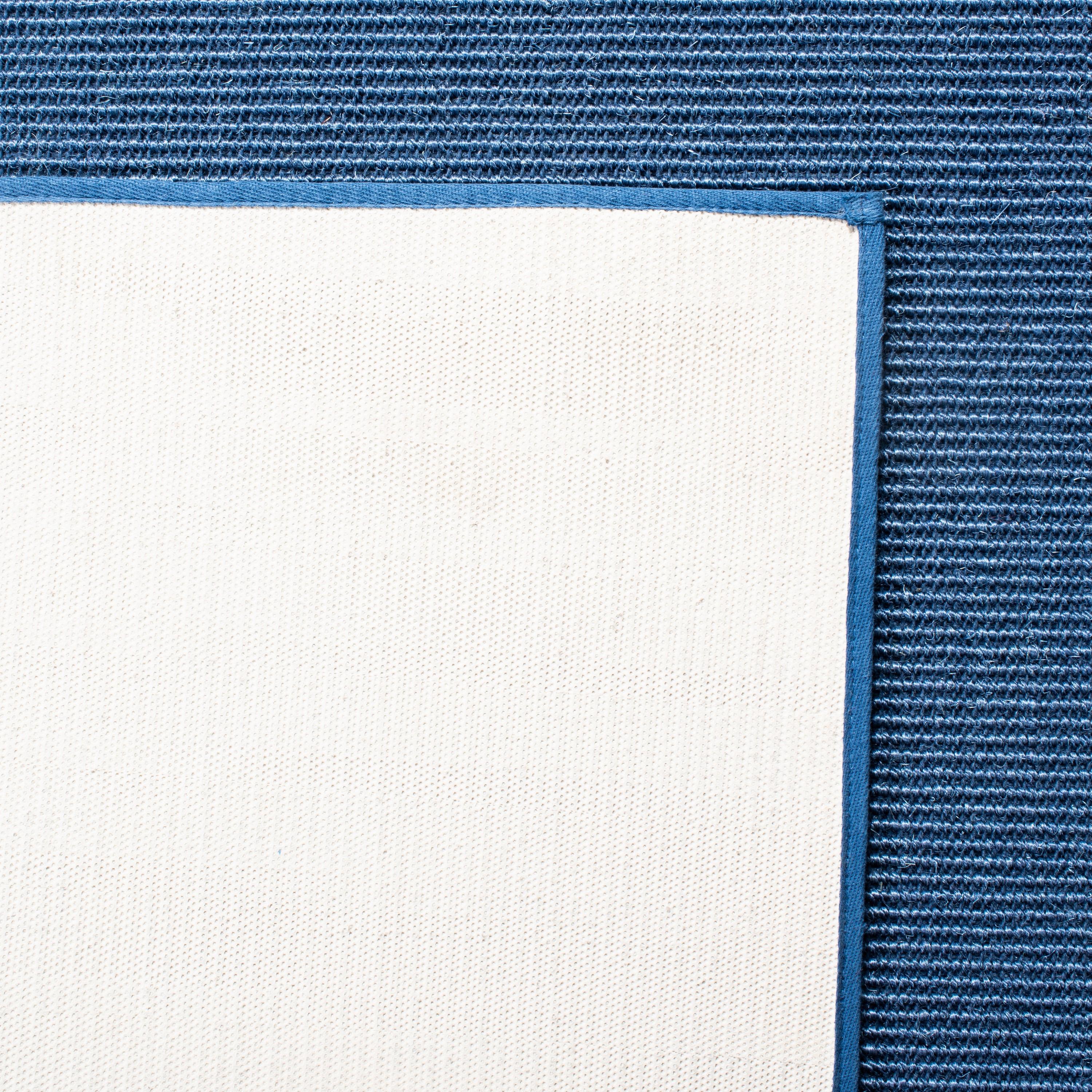 Martha Stewart Sisal/Jute Solid Color Rug in Blue