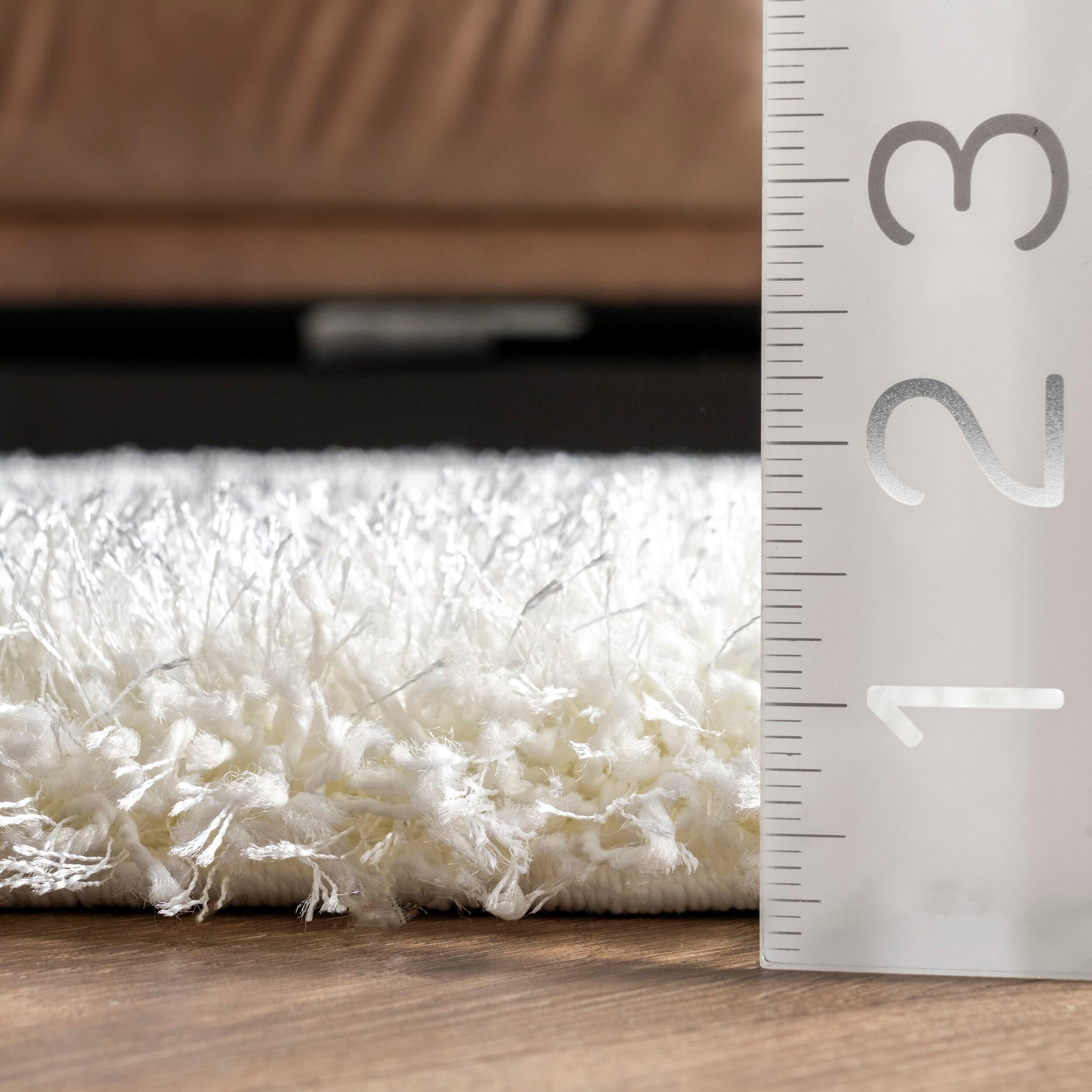 nuLOOM Diamond Soft & Plush Shag Runner Rug, 2' 8" x 8', Gray