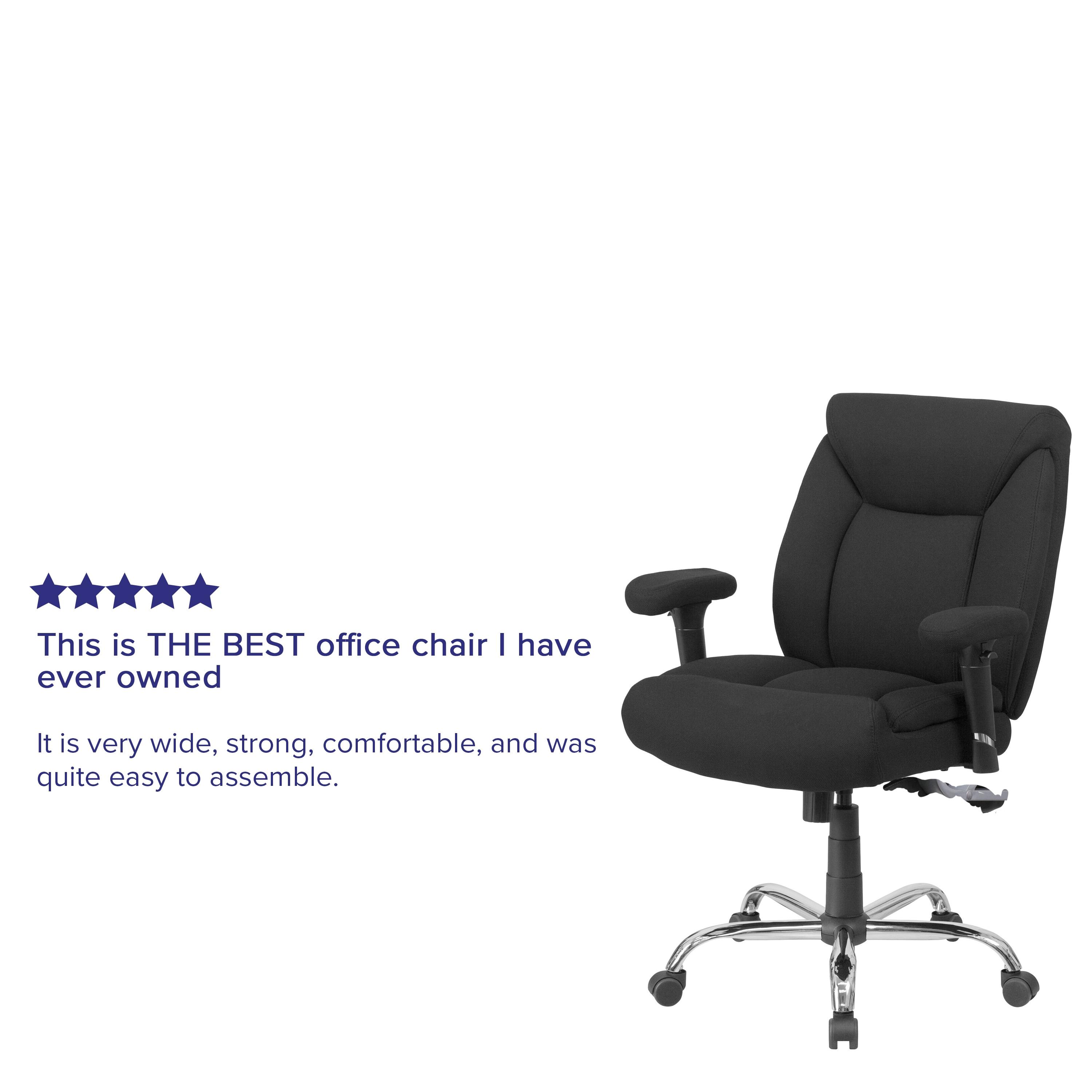 HERCULES Series Big & Tall Swivel Ergonomic Task Office Chair with Deep Tufted Seating