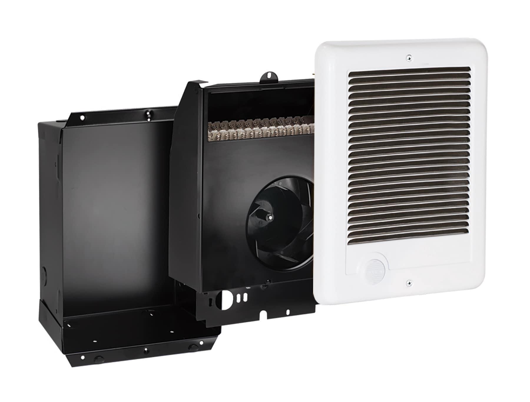 White 1500W Electric Wall Heater with Thermostat and Automatic Shut-off