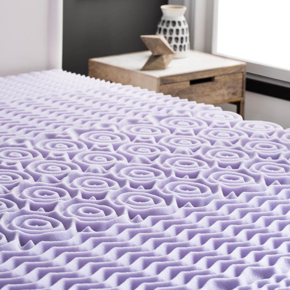 2" Zoned Lavender Memory Foam Mattress Topper
