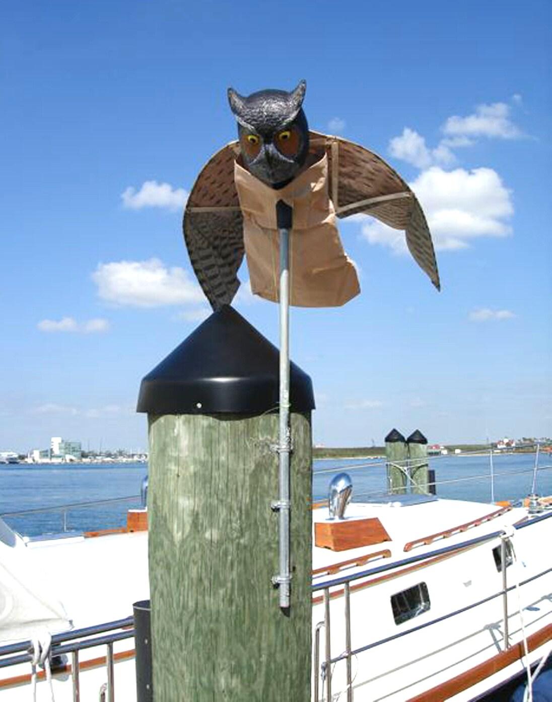 Prowler Owl Decoy - Bird-X: Outdoor Rodent Deterrent, Pest Control Barrier, No Assembly Required