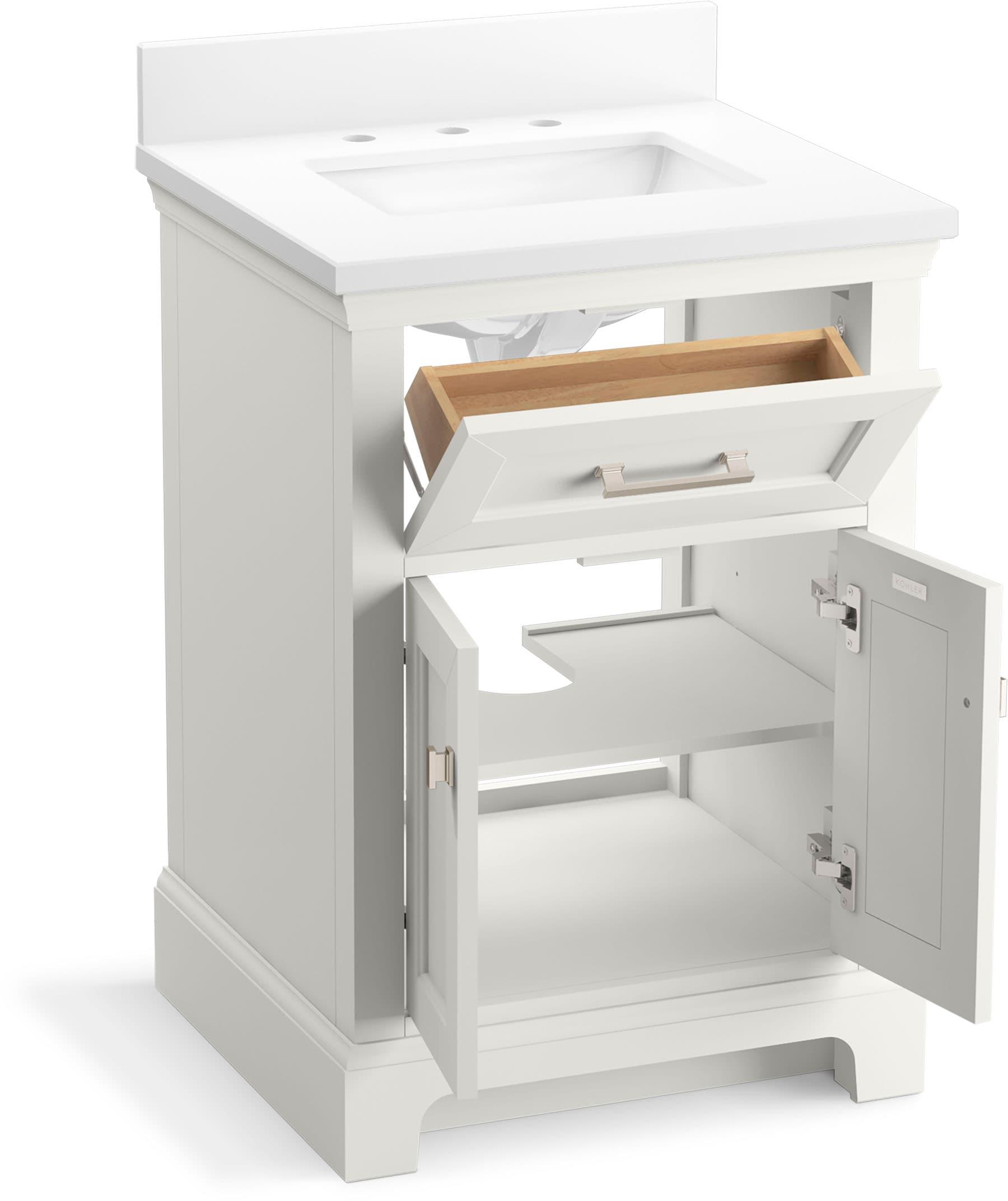 Charlemont 24 In. Bathroom Vanity Cabinet With Sink And Quartz Top