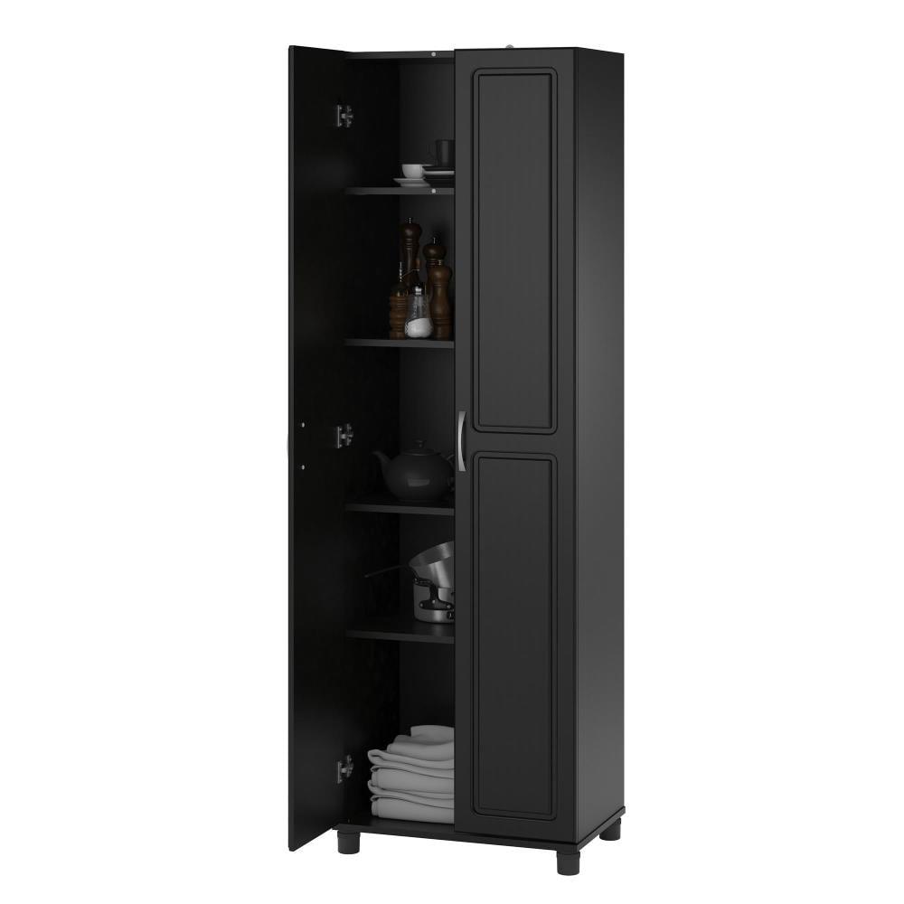 Systembuild Kendall 24" Utility Storage Cabinet, Black