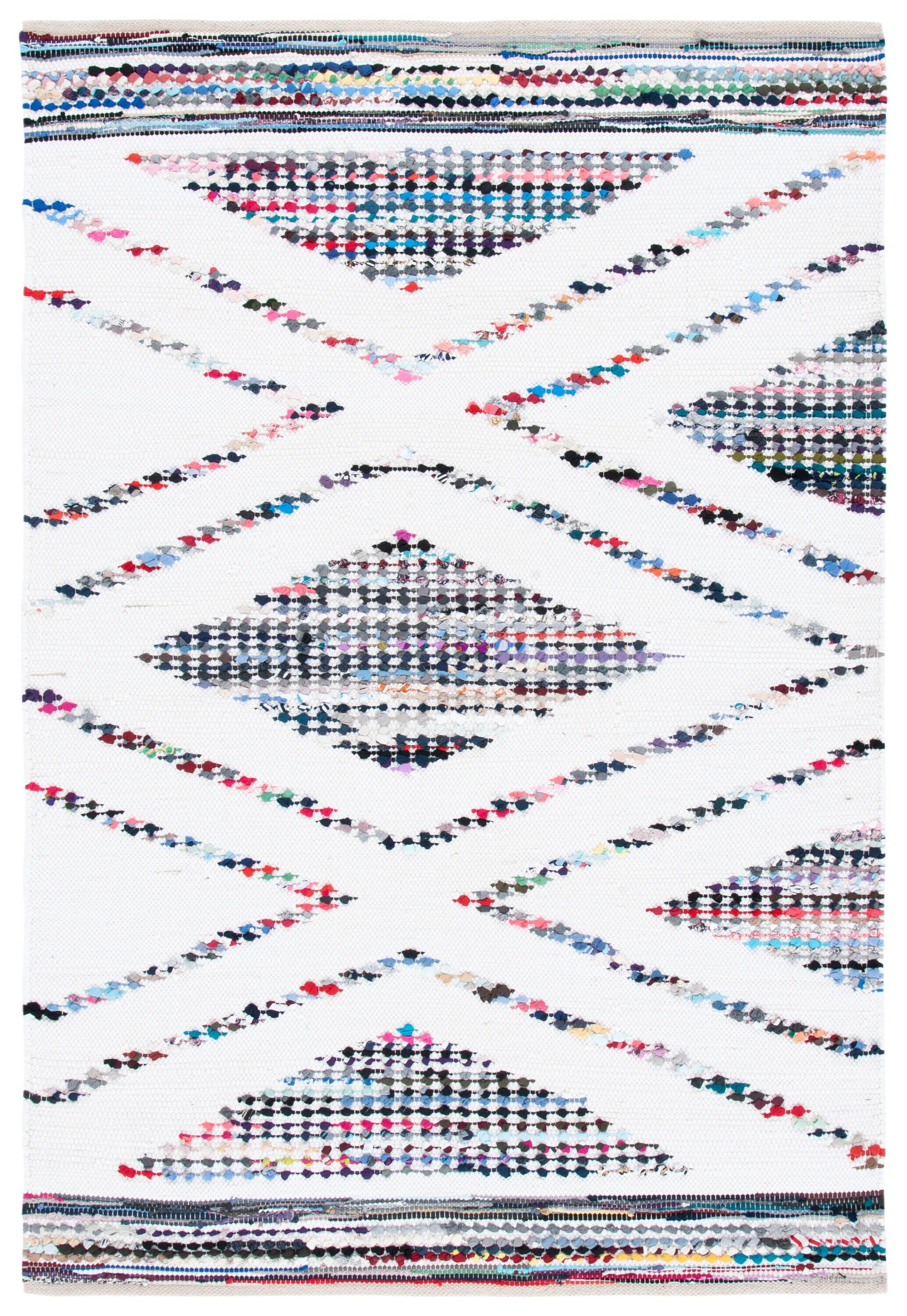 Montauk MTK816 Hand Woven Area Rug - Ivory/Black - 4'x6' - Safavieh.