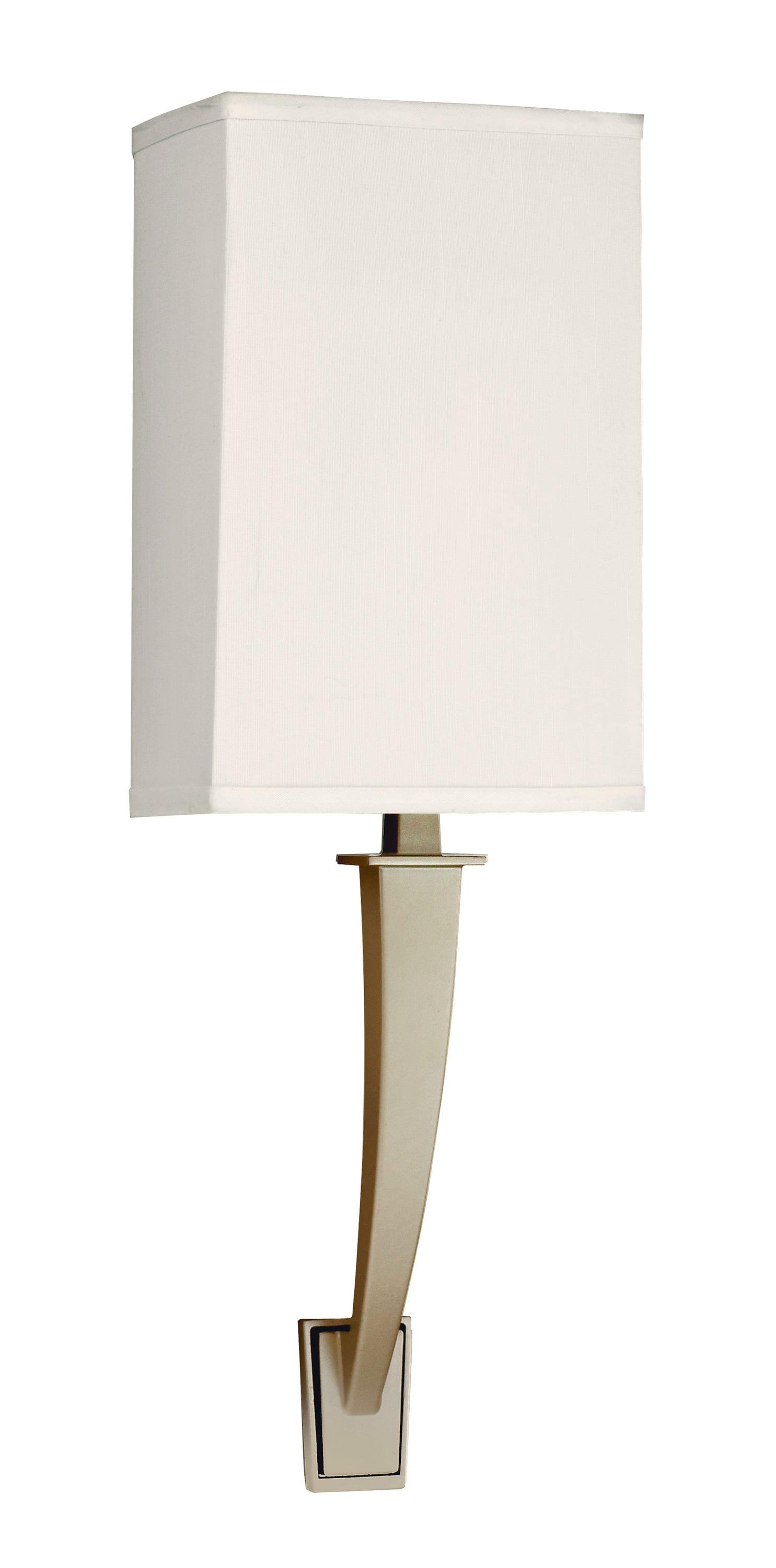 AFX Sheridan 19-inch Champagne LED Wall Sconce, Cream Linen Shade
