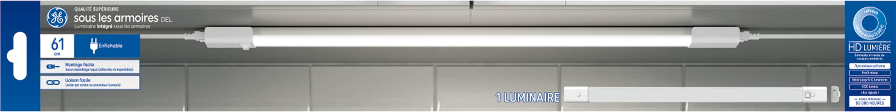 GE Household Lighting Undercab Refresh Direct Wire and Plug-In 24" Linkable Fixture