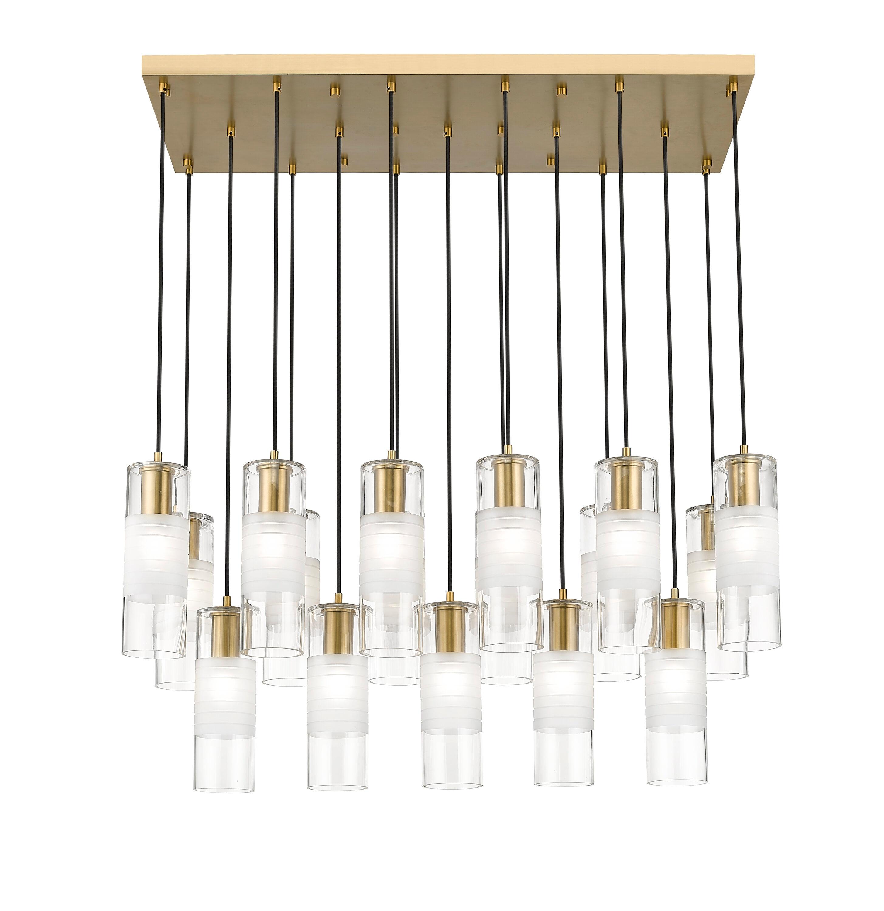 Z-Lite 824P-17L Alton 17 Light 42" Wide Linear Chandelier - Gold