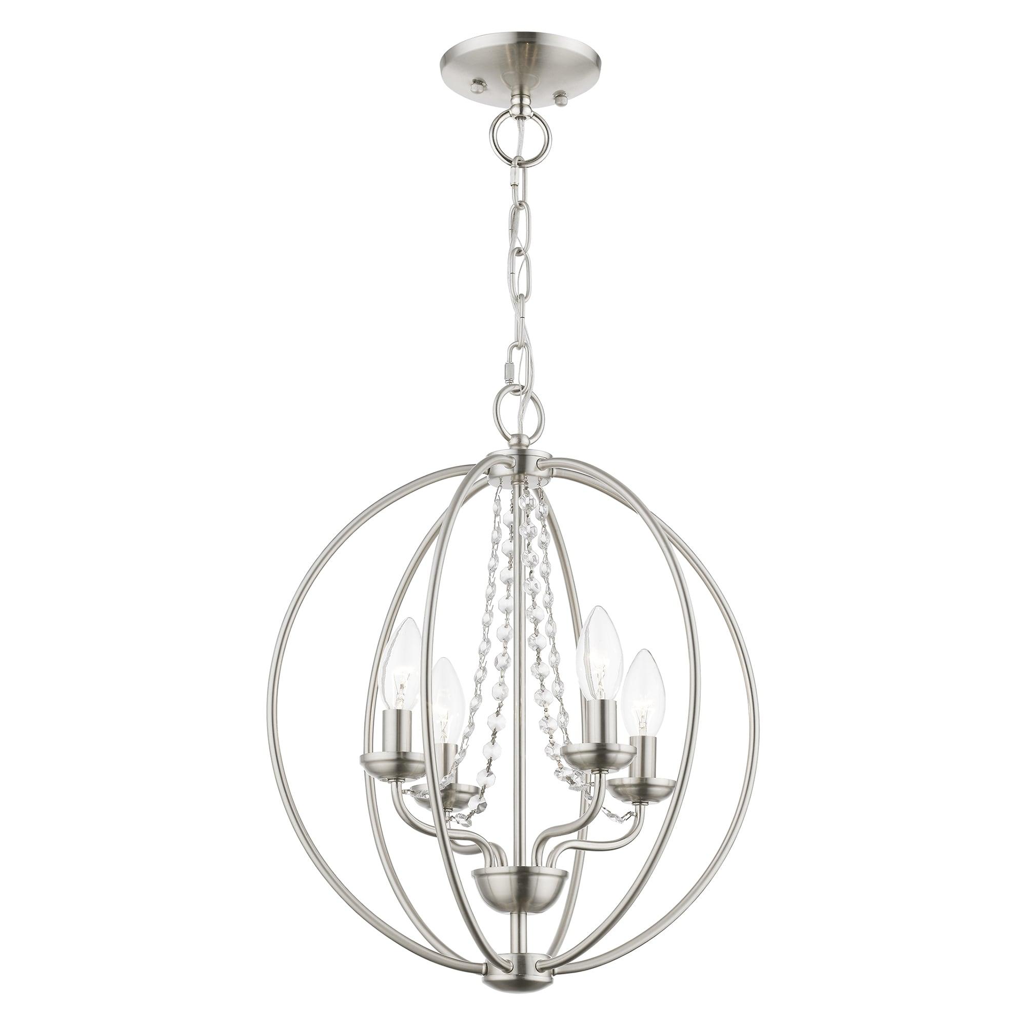 Livex Lighting Arabella 4 - Light Chandelier in  Brushed Nickel