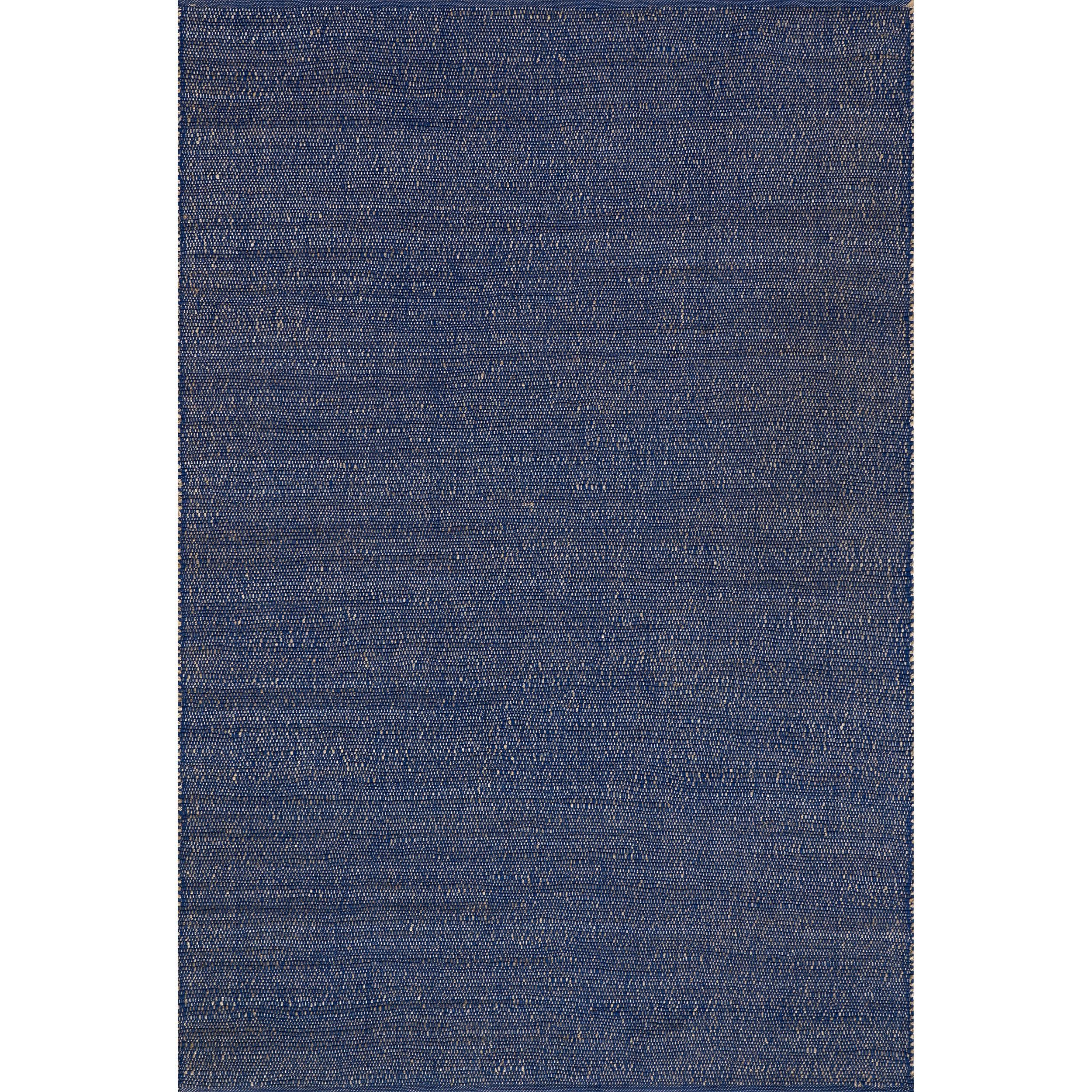 Nuloom 3x5 Elfriede Jute & Cotton Hand Woven Indoor Area Rug, Blue, Solid Rustic Farmhouse Style Natural Fiber Bedroom, Living Room,