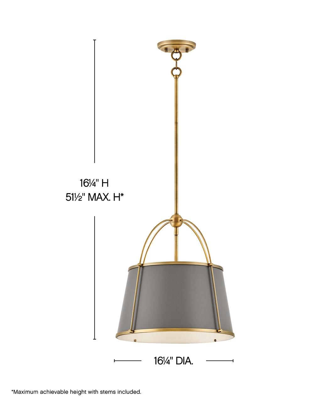 Hinkley Lighting - Clarke - 1 Light Medium Pendant in Traditional-Transitional