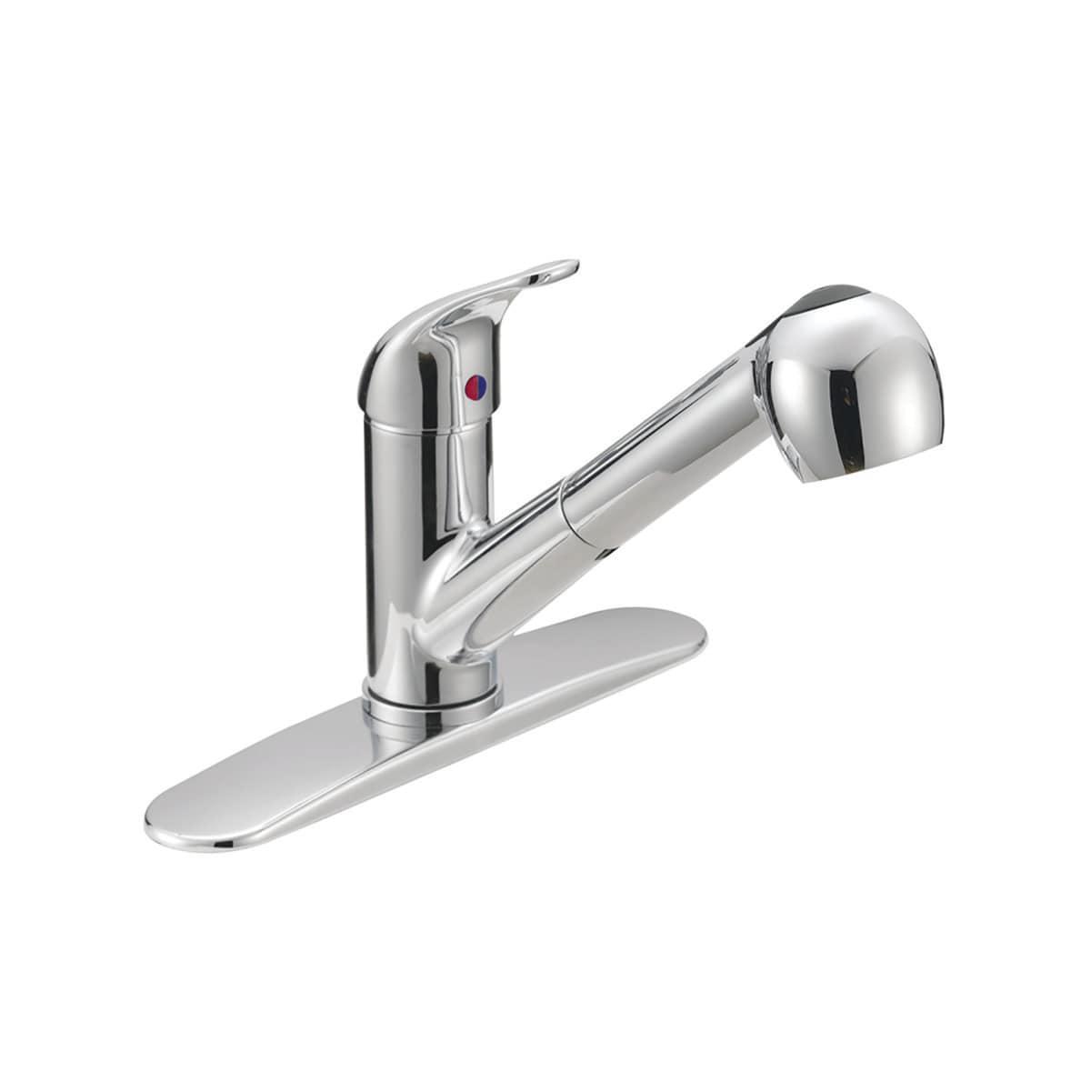 Prestige Polished Chrome Pull-Out Spray Kitchen Faucet