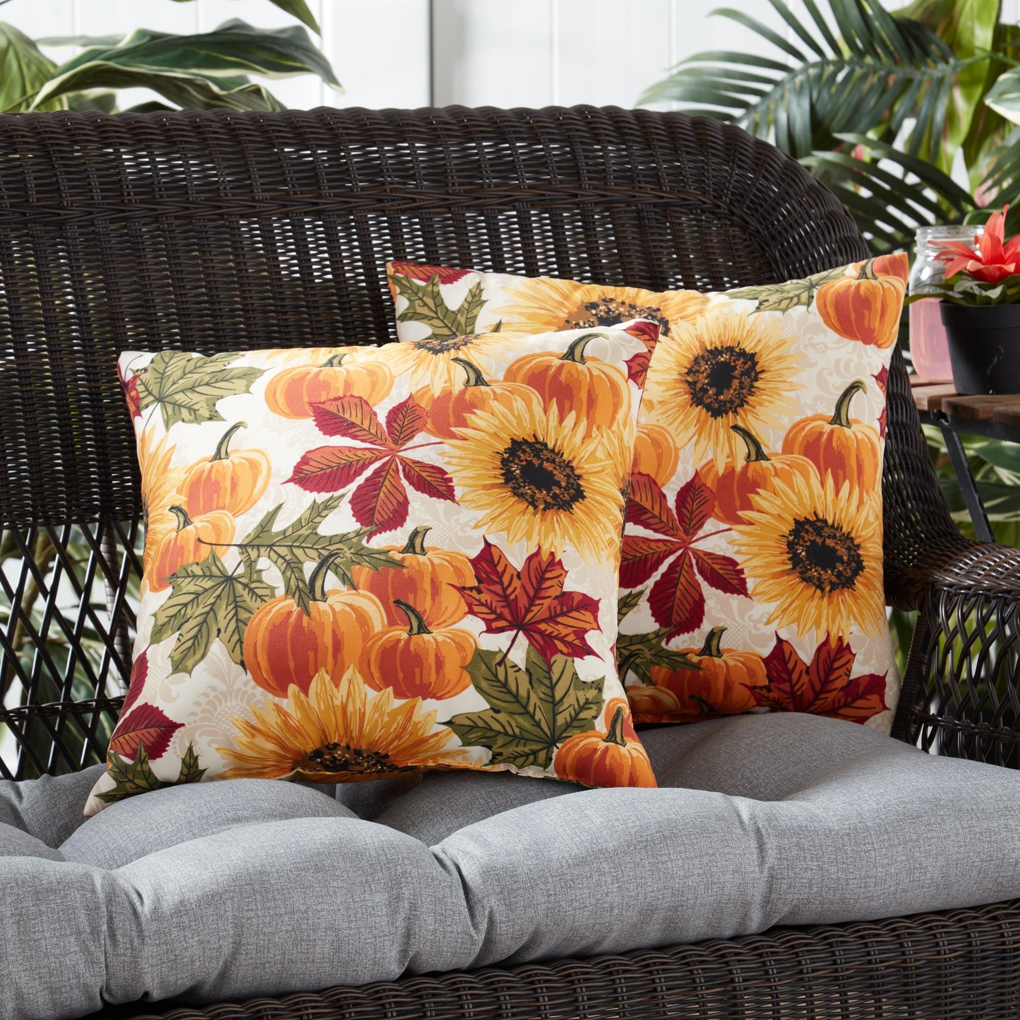 Indoor/Outdoor Reversible Throw Pillow