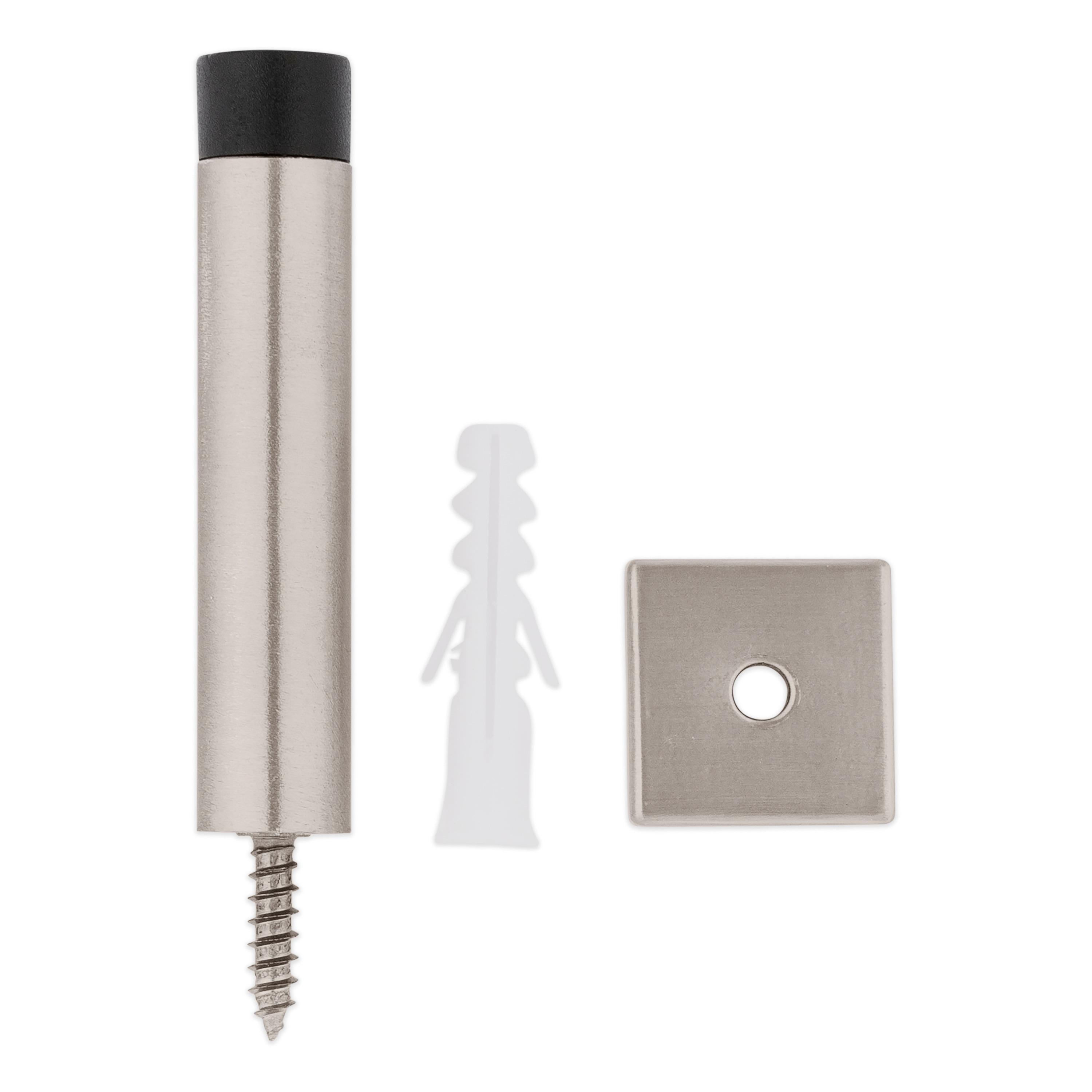 National Hardware - V251 Reed Door Stop - Satin Nickel