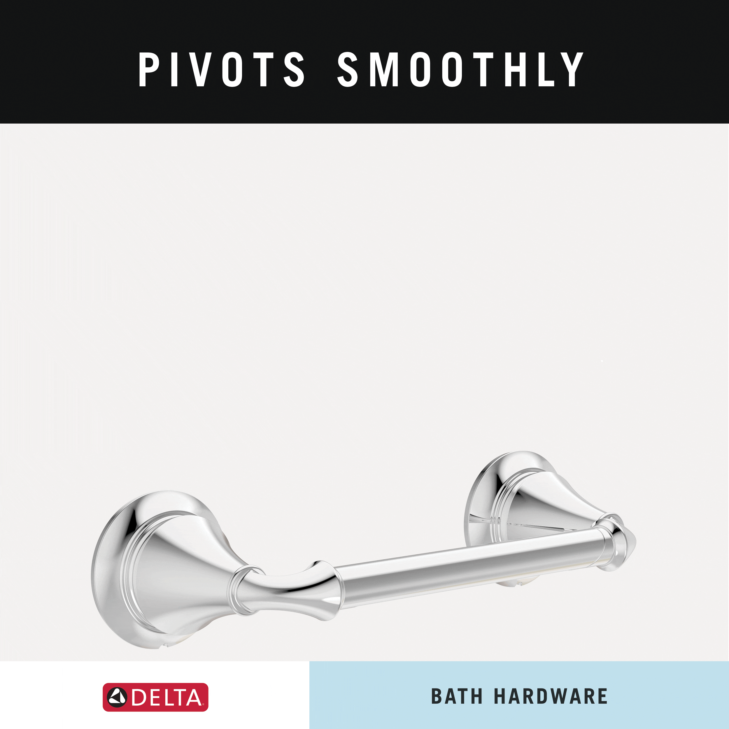 Linden™ Wall Mount Pivot Arm Toilet Paper Holder Bath Hardware Accessory