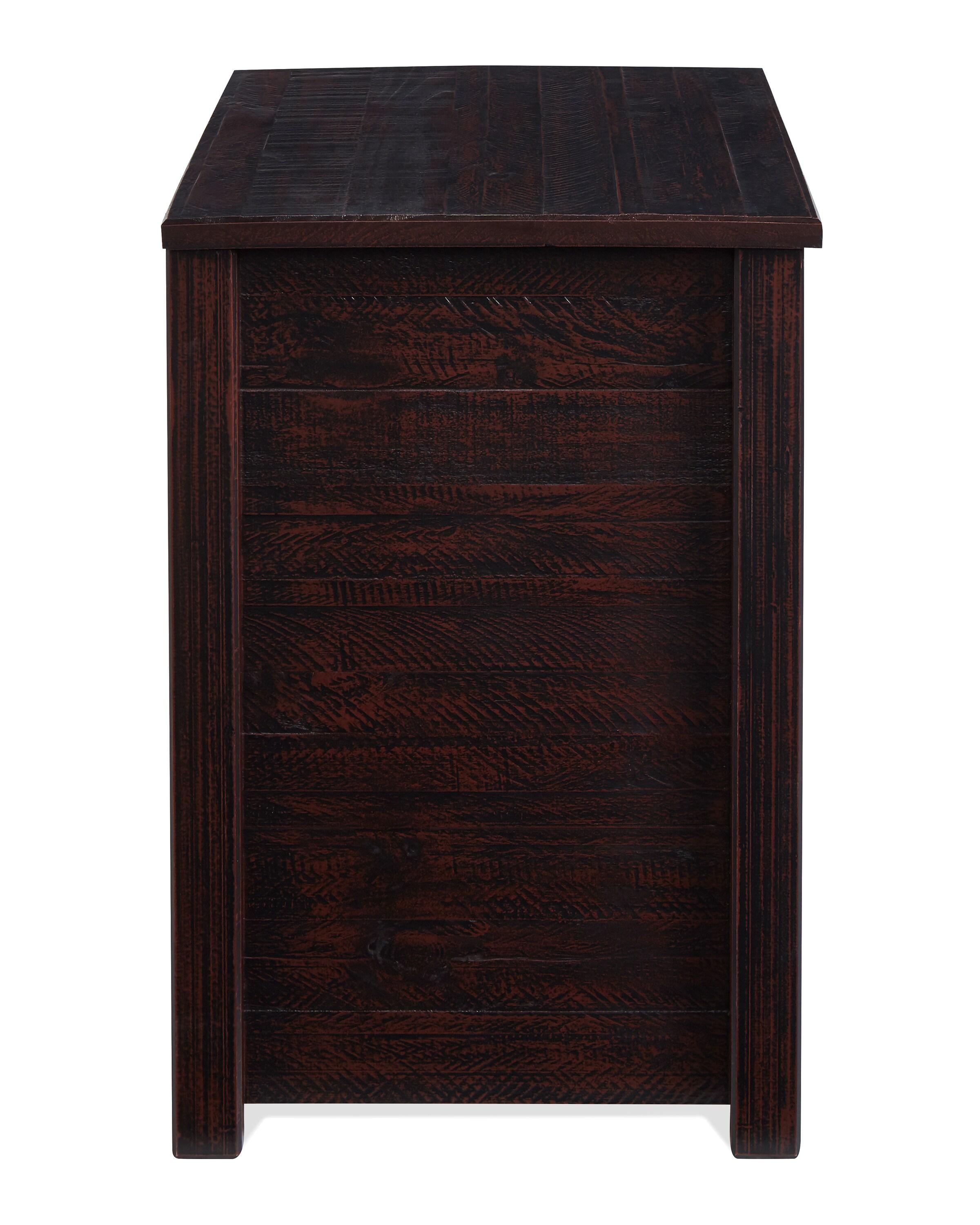 Camaflexi Rustic Nightstand 3-Drawer Night Stand Side Table & Organizer, Walnut