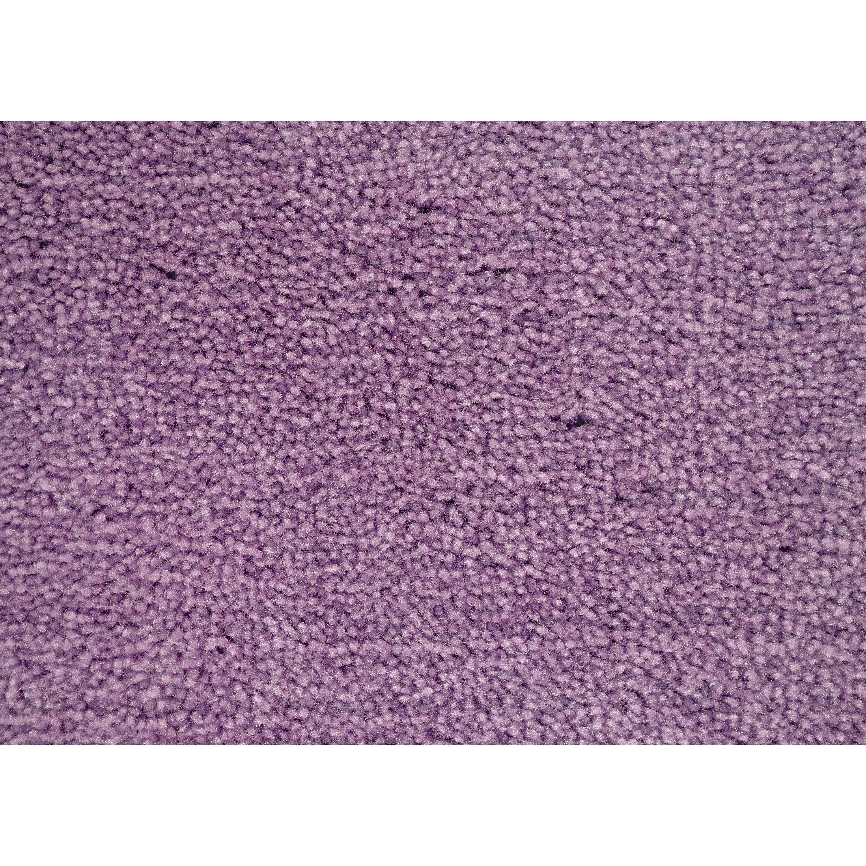 Garland Rug Traditional Washable Bath Rug Set, 3 Piece Set (21"x34" Bath Rug, Contour Rug, & Toilet Lid) Purple