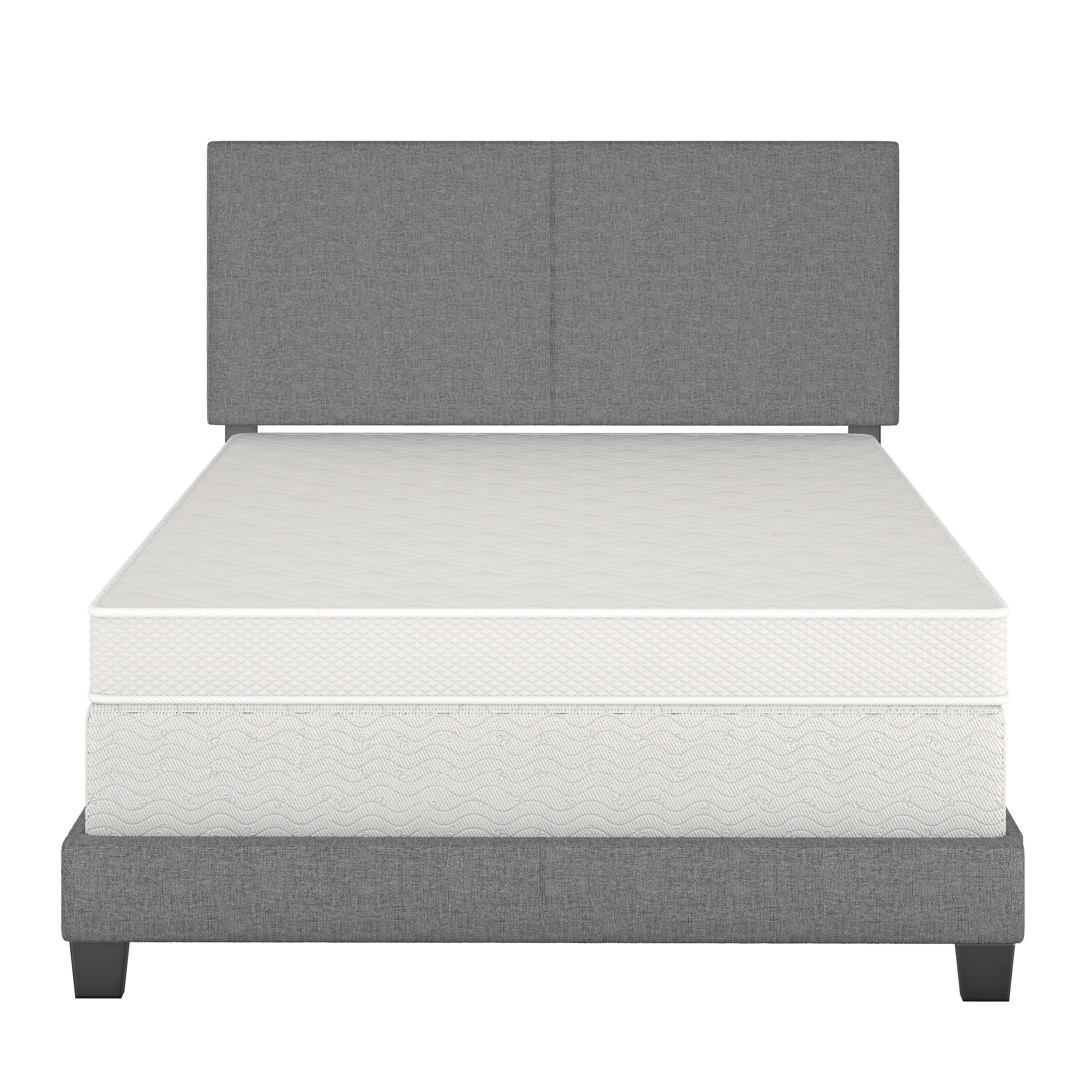 Boyd Sleep MIL898TW Mateo Linen Upholstered Platform Bed