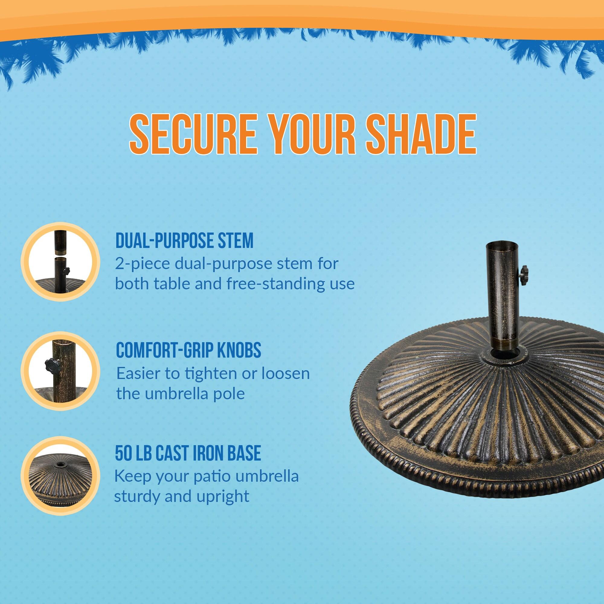 Blue Wave Products 50 Lb. Cast Iron Umbrella Base