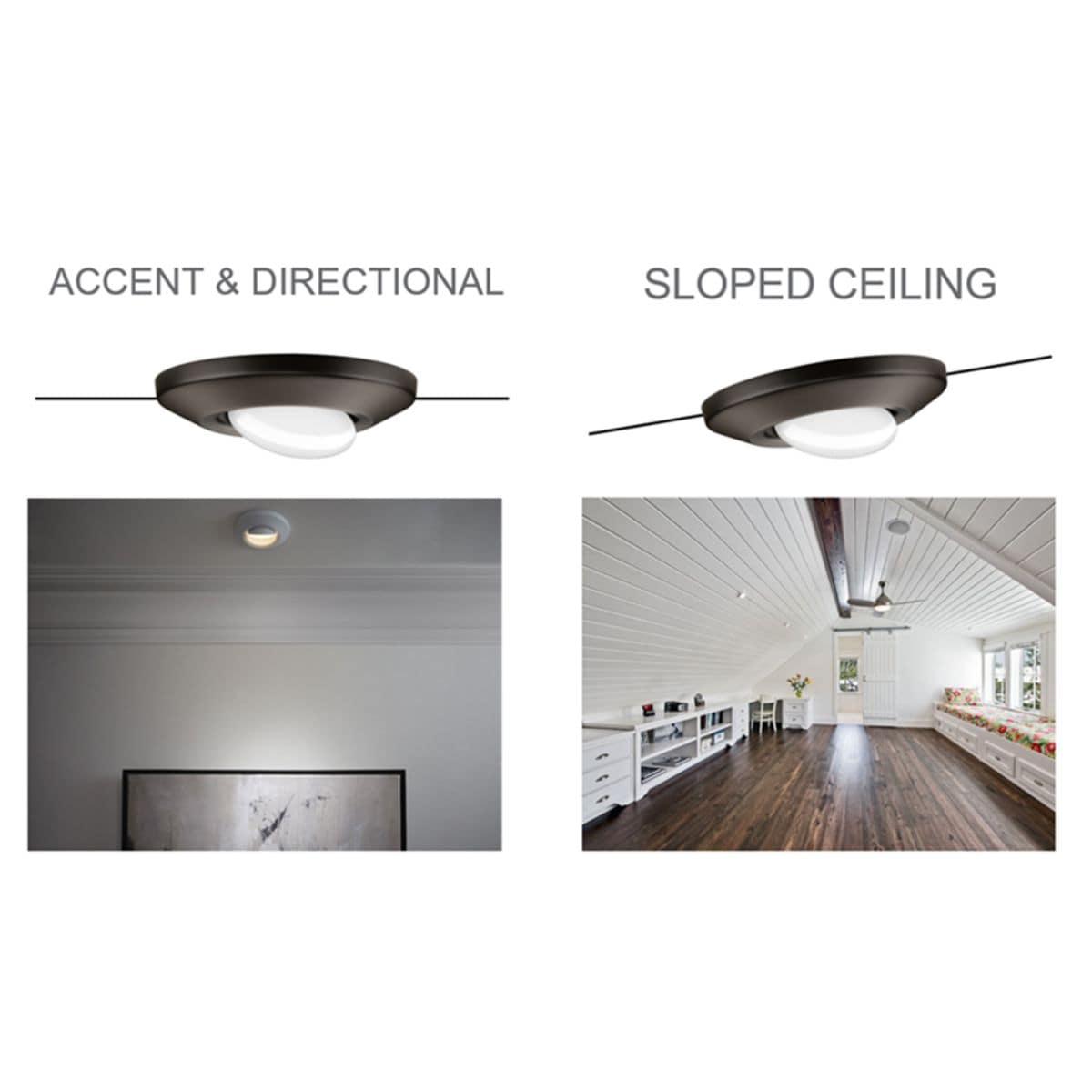 Progress Lighting, Intrinsic Collection, 1-Light, Surface Mount, Black, Eyeball Downlight