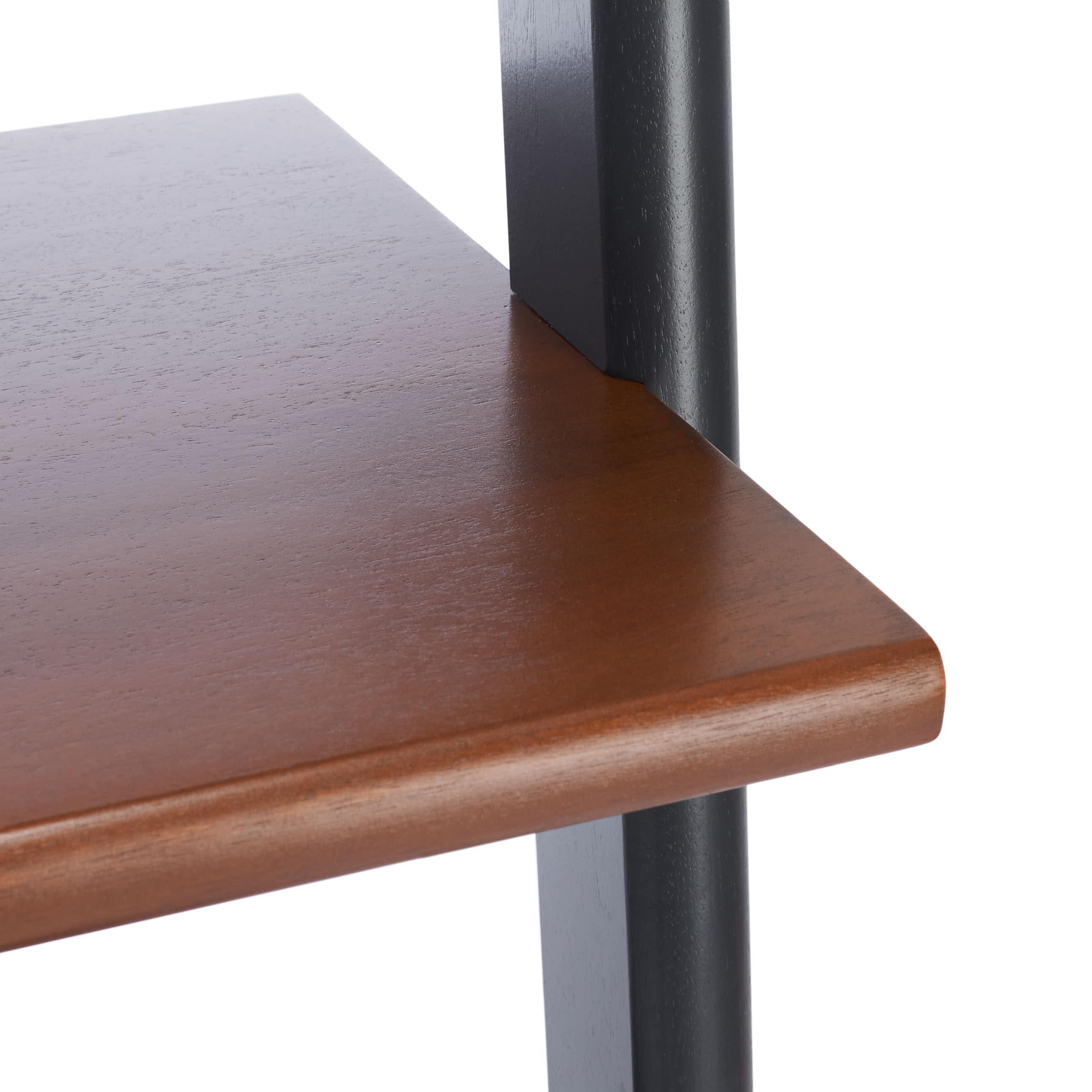 Allaire 5 Tier Leaning Etagere - ETG9400 - Honey Brown/Charcoal - Safavieh