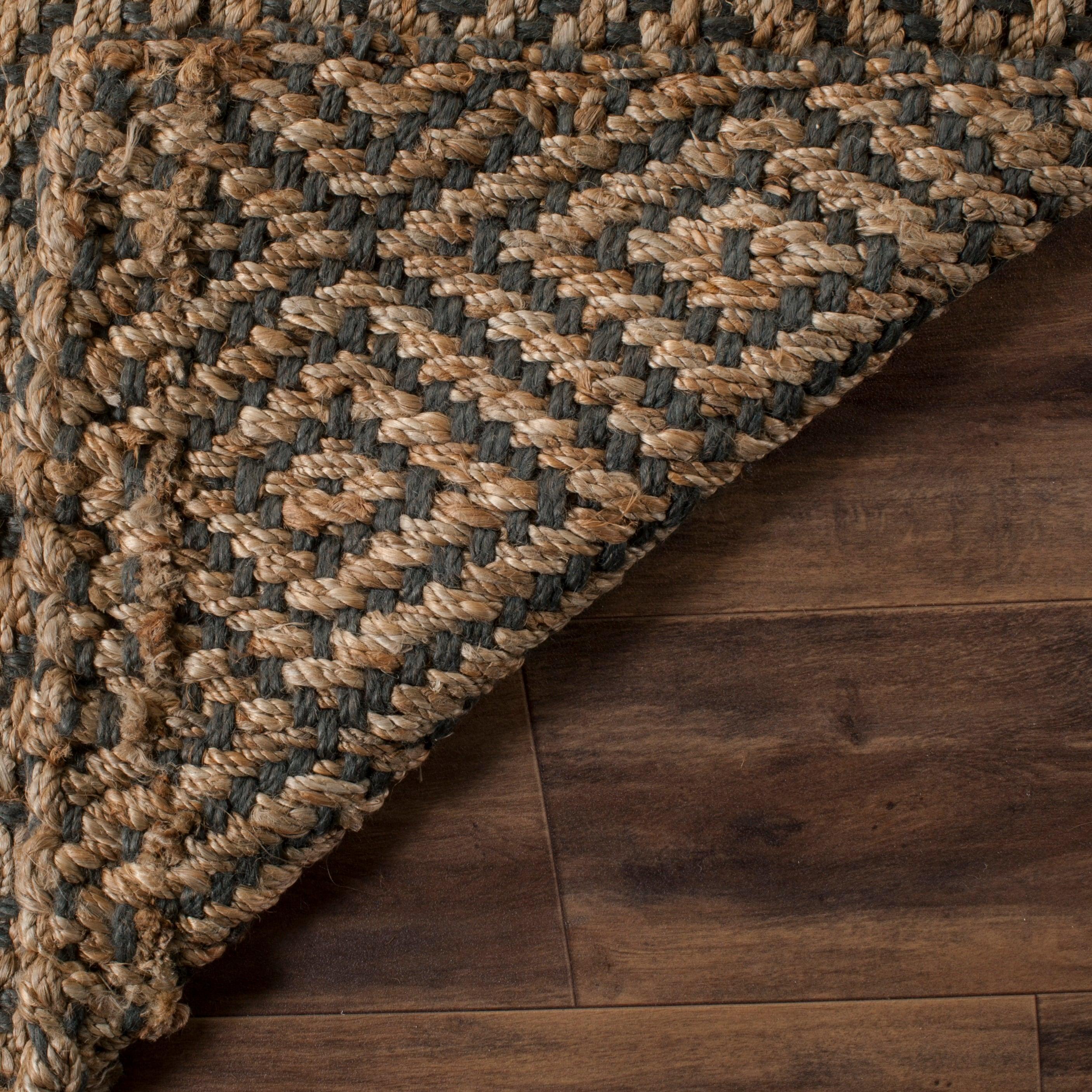 Natural Fiber NF181 Hand Woven Indoor Area Rug - Natural/Grey - 5'x8' - Safavieh.