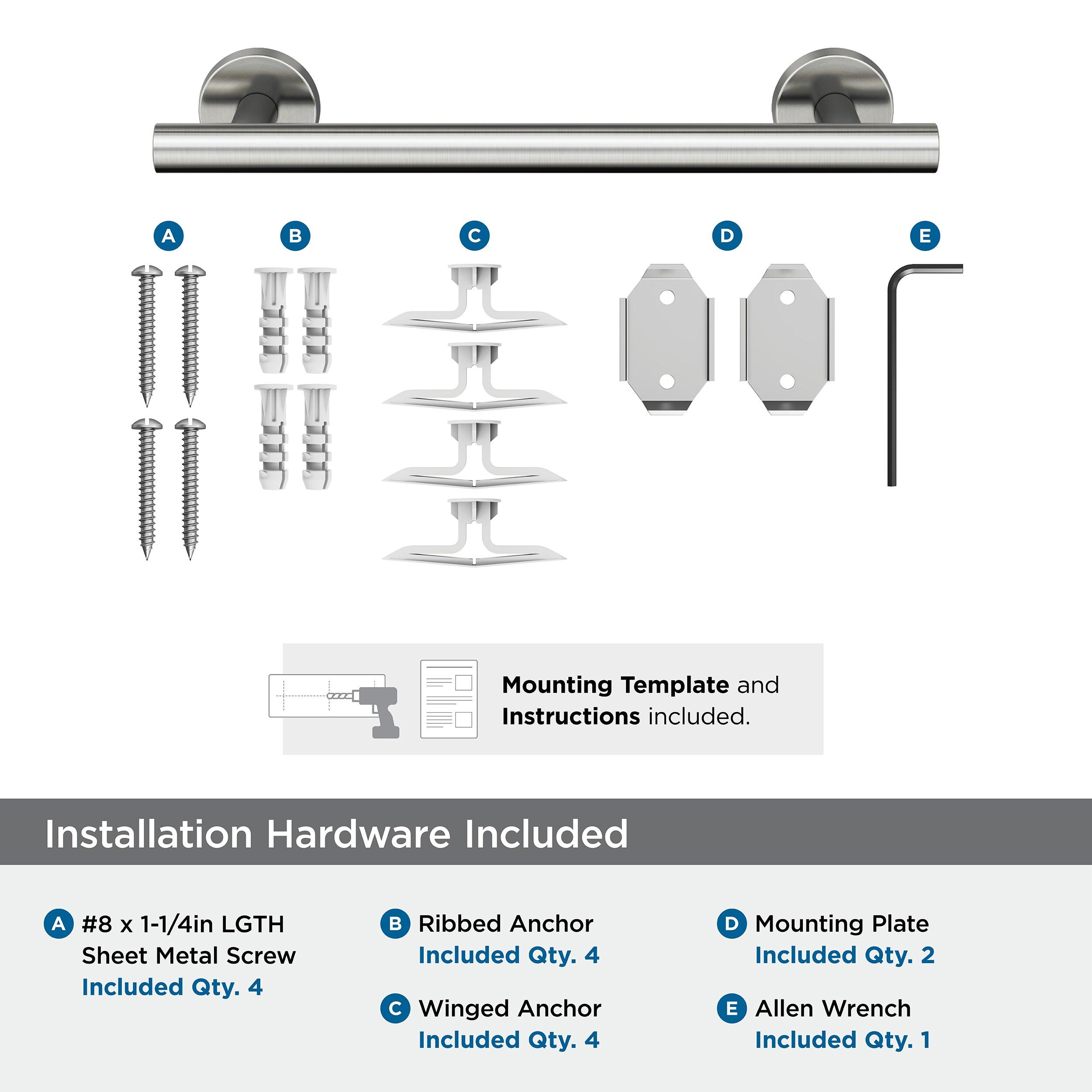 Amerock Arrondi Stainless Steel 9 inch (229mm) Towel Bar