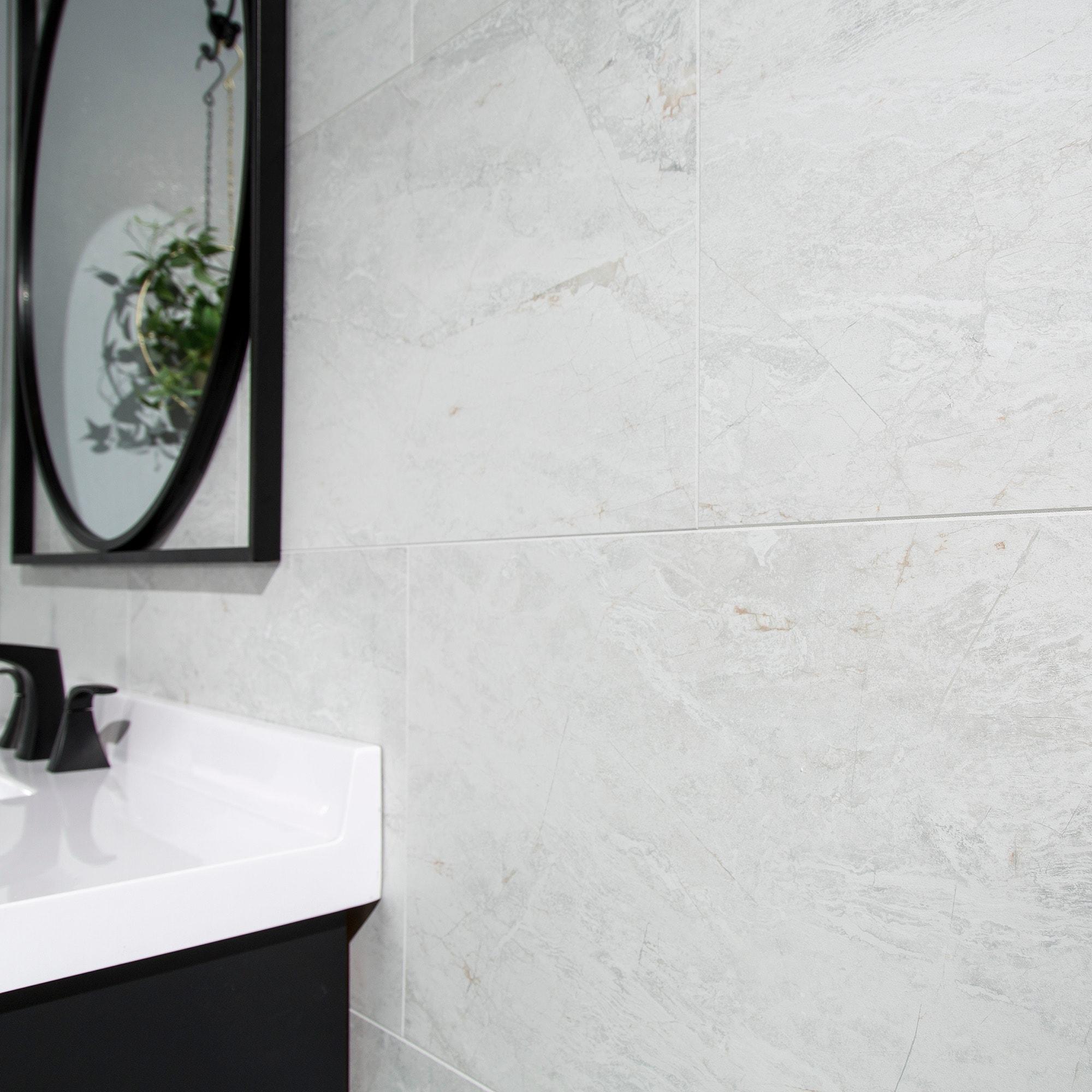 Palisade 25.6 in. x 14.8 in. Interlocking Vinyl Waterproof Wall Tiles