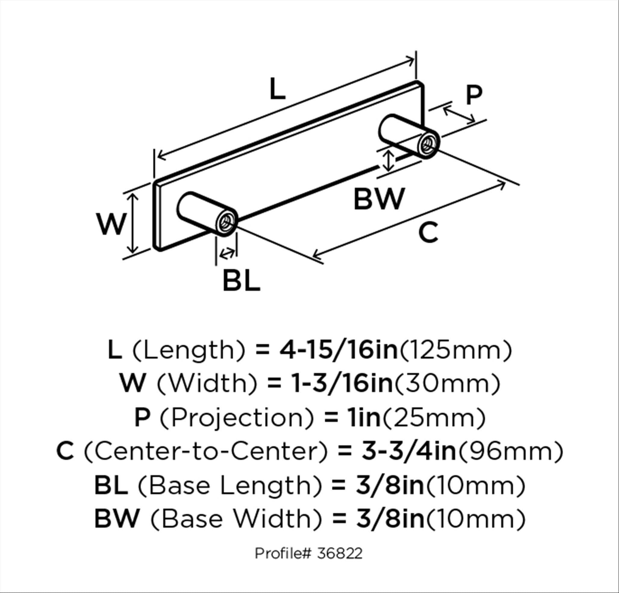 Kamari 3 3/4" Center to Center Bar Pull