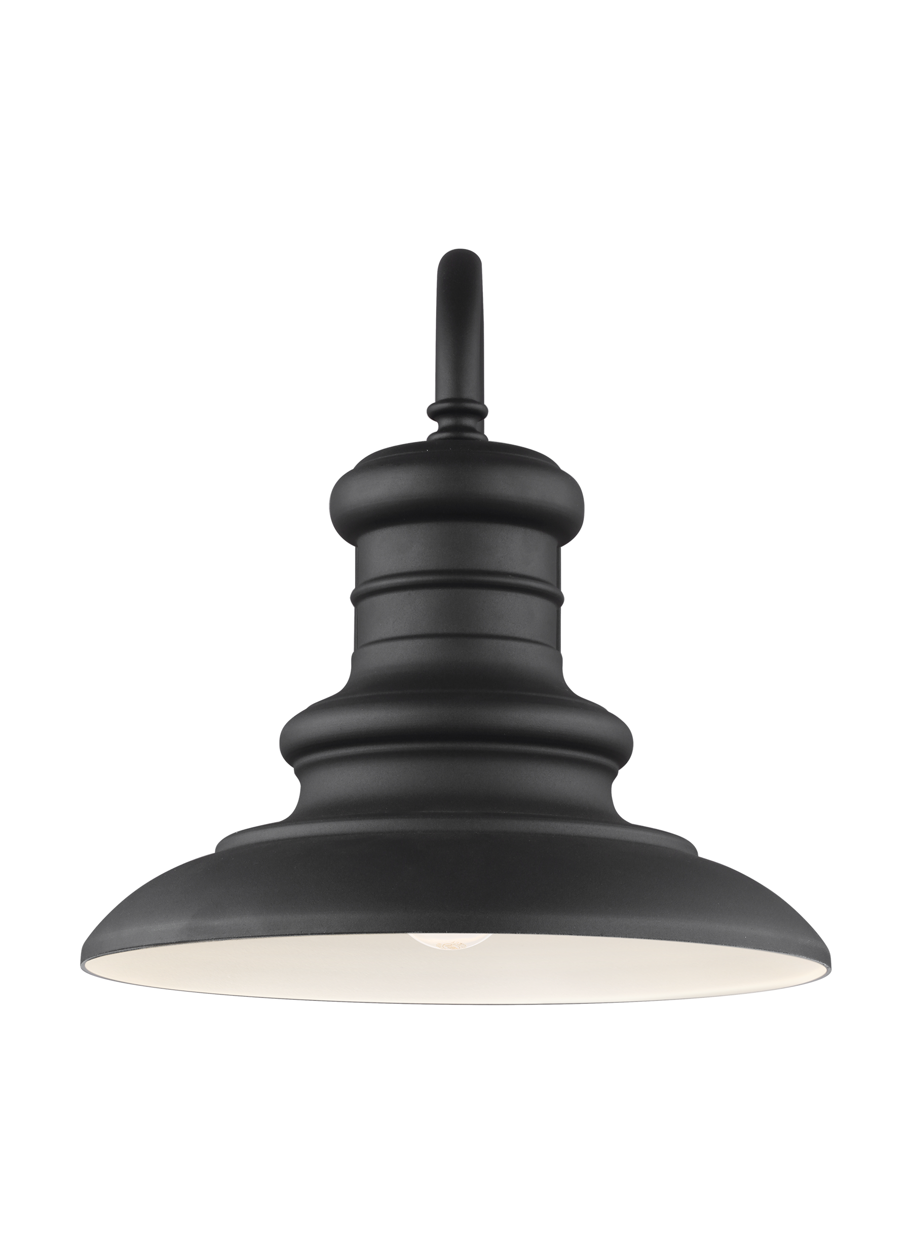 Generation Lighting Redding Station 1 -Light 15.63-in H Black Hardwired Outdoor Wall Light