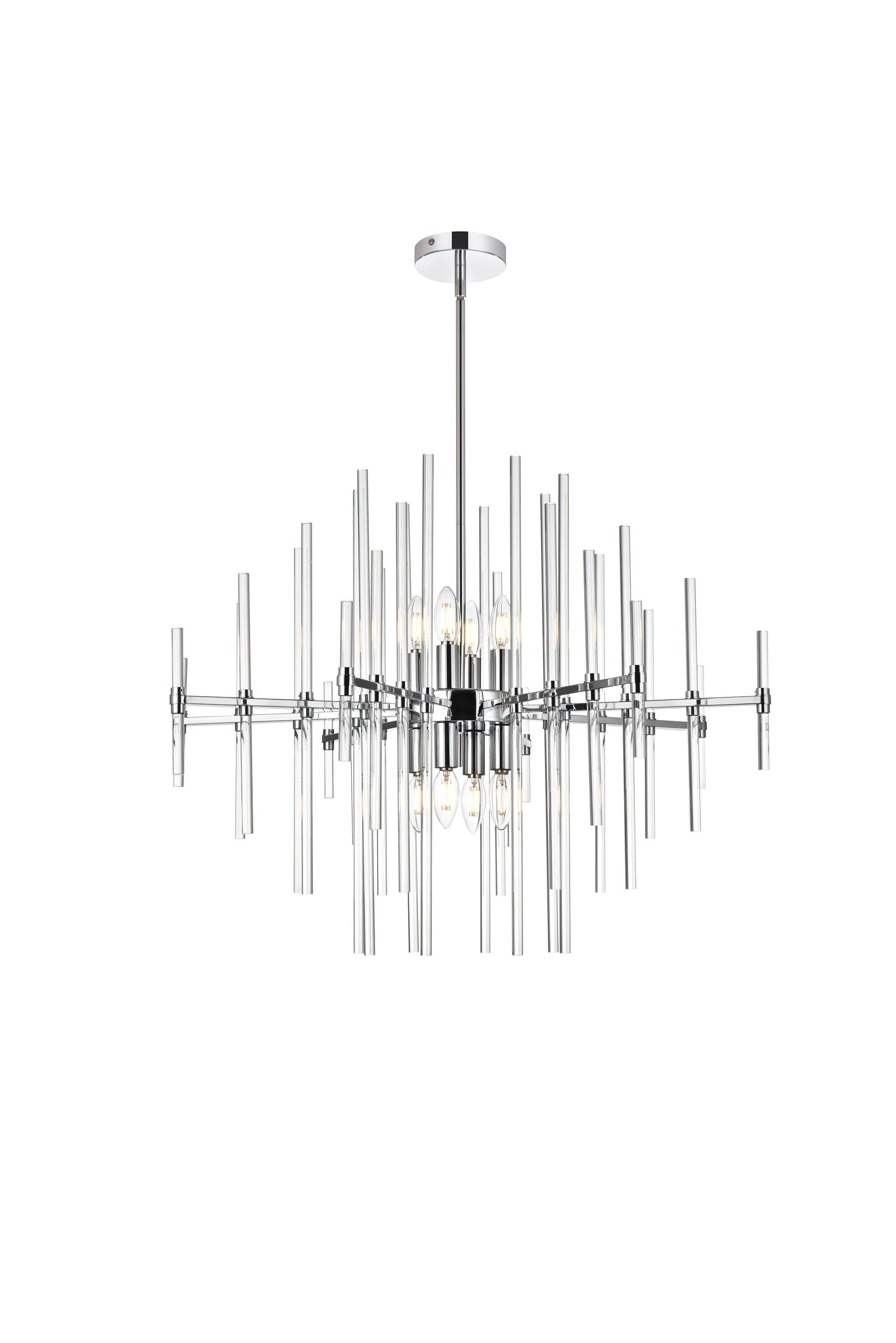 Elegant Lighting Sienna 8 - Light Pendant in  Chrome