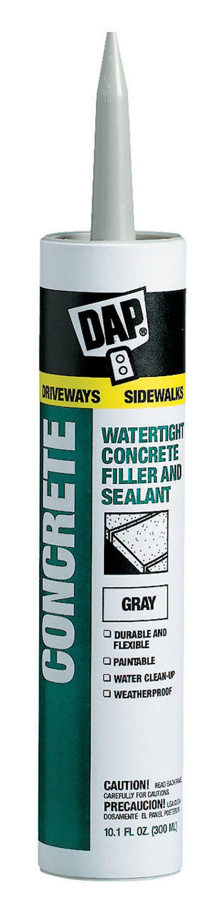 DAP Gray Silicone Concrete and Masonry Filler and Sealant 10.1 oz