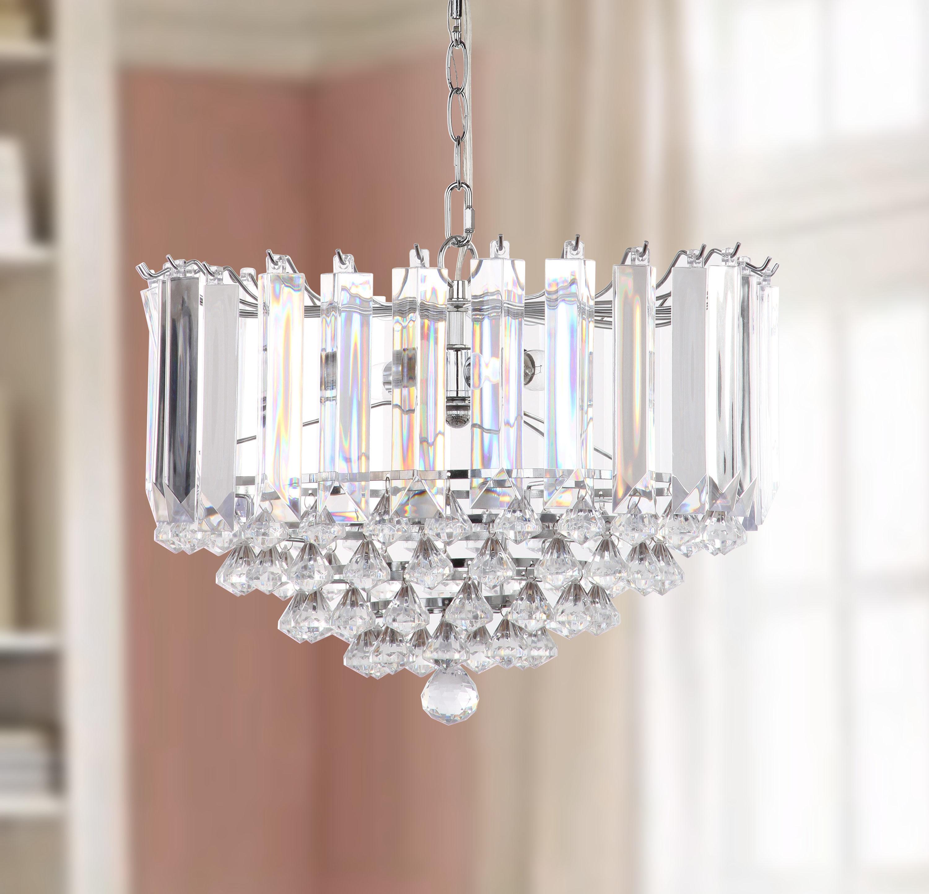 Hampton Pendant Lamp - LIT4490 - Clear/Chrome - Safavieh