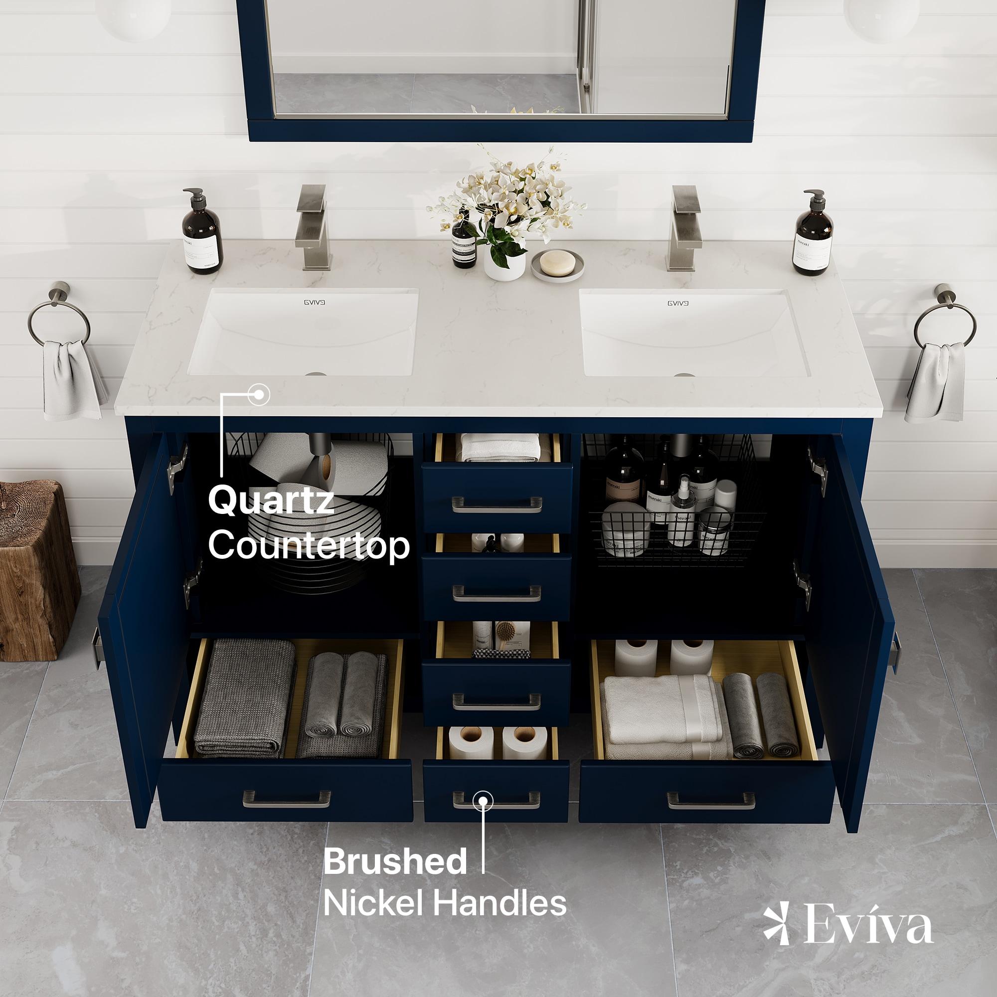 Eviva London 48" Double Bathroom Vanity Set